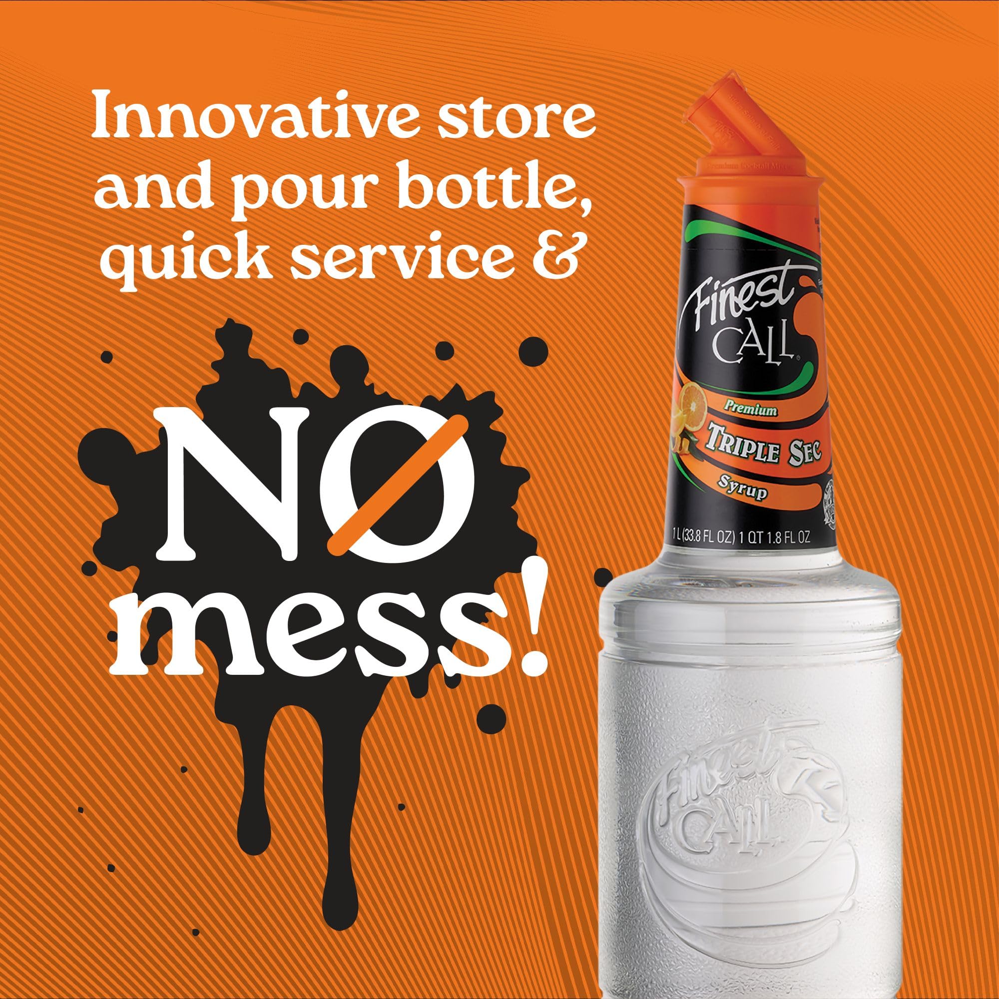 Finest Call Triple Sec Syrup - Non-Alcoholic Cocktail Ingredient | Premium Orange Essential Oils | 1 Litre 6