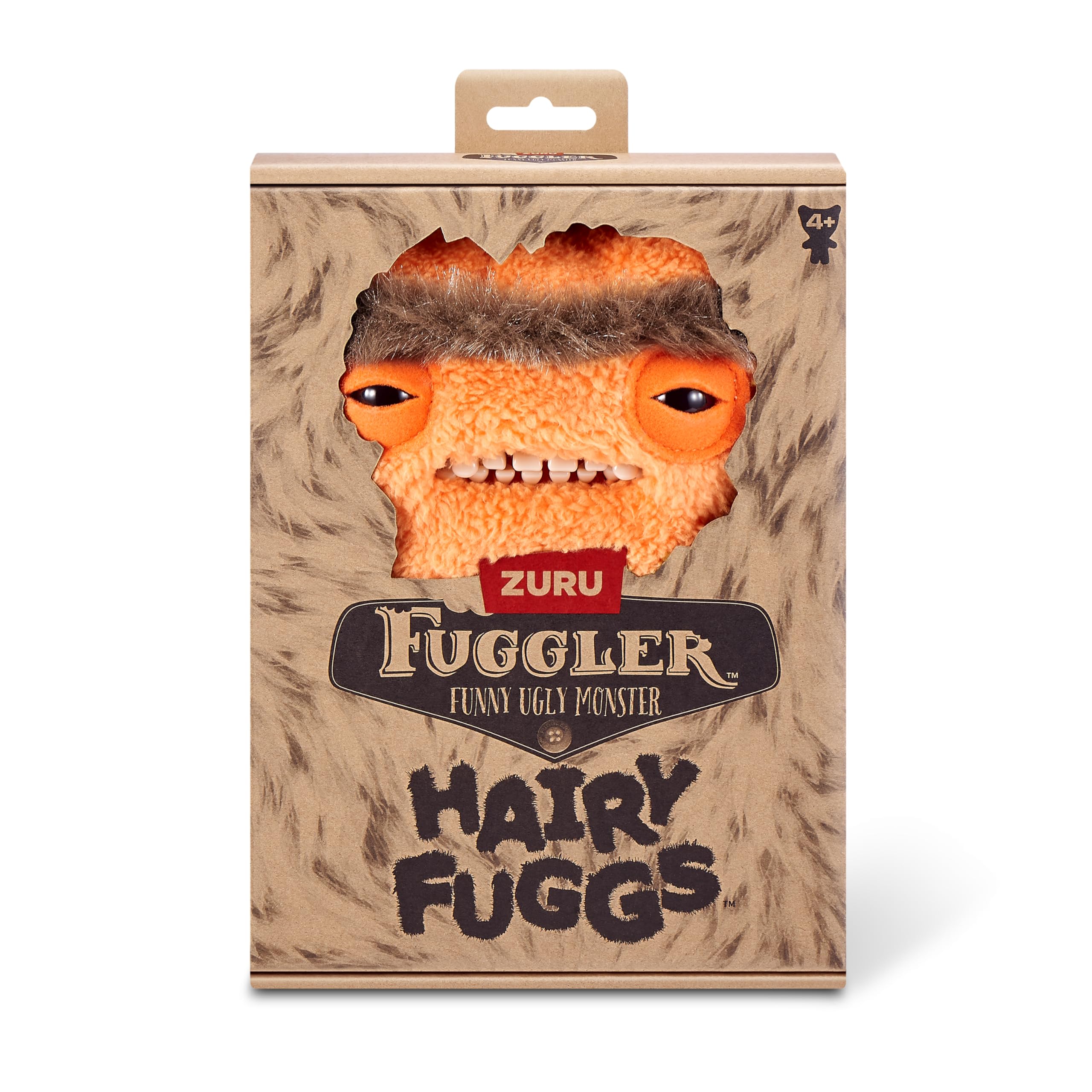 Fuggler Hairy Fuggs 2-Pack - 9-inch Funny Ugly Monster Plush Toys for Kids 4+ 5