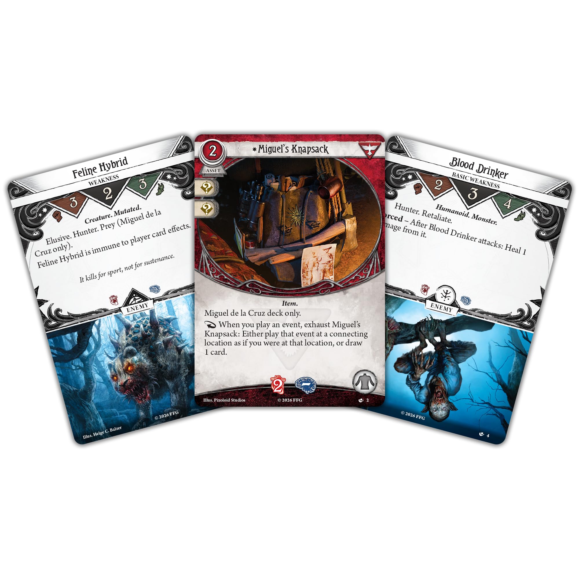 Asmodee Arkham Horror LCG: Miguel de la Cruz Investigator Deck - Ages 14+ | 60 Cards 3