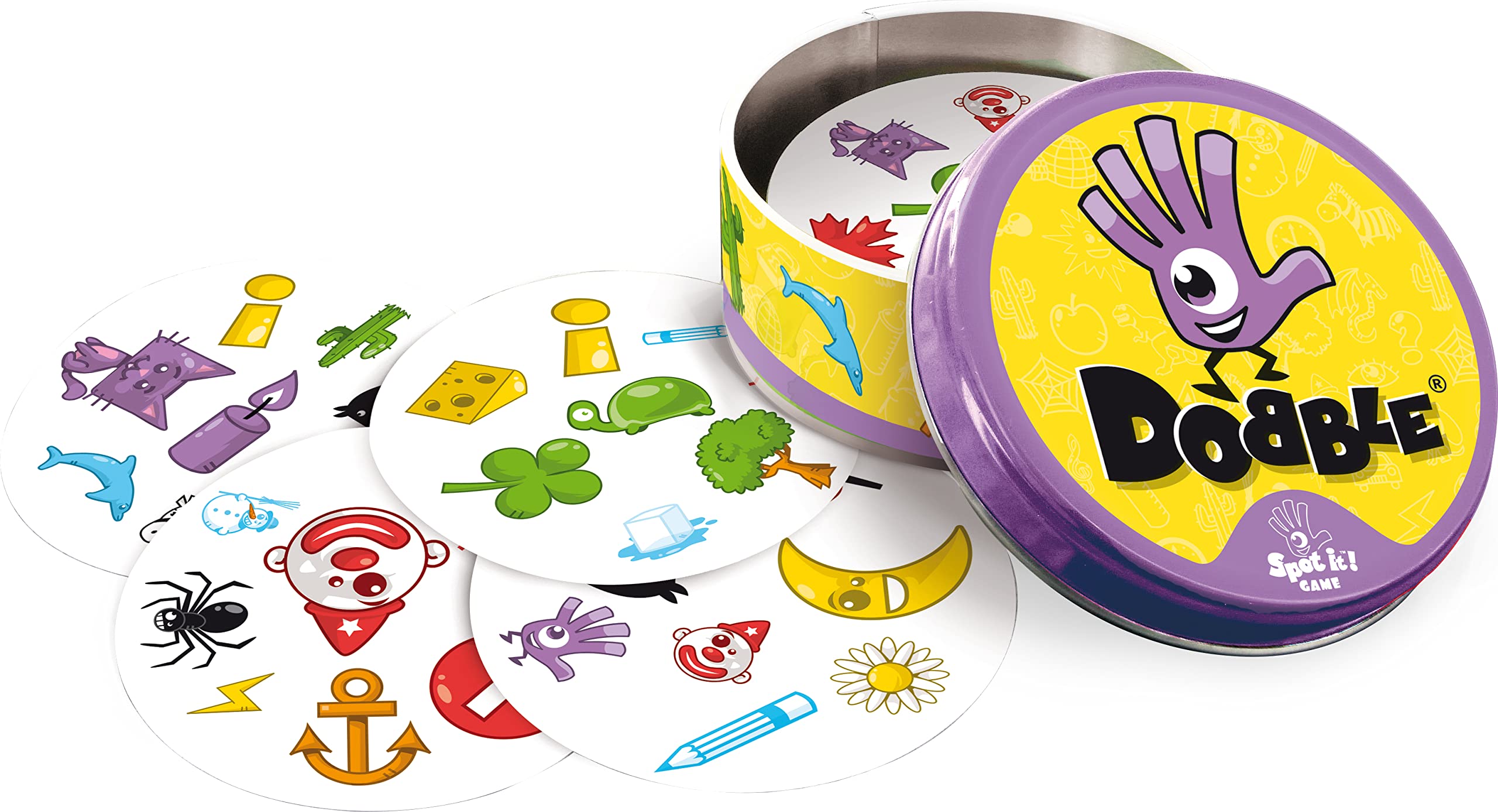 Asmodee Dobble Kids Card Game | Ages 6+ | 2-8 Players | 15 Minutes Playing Time