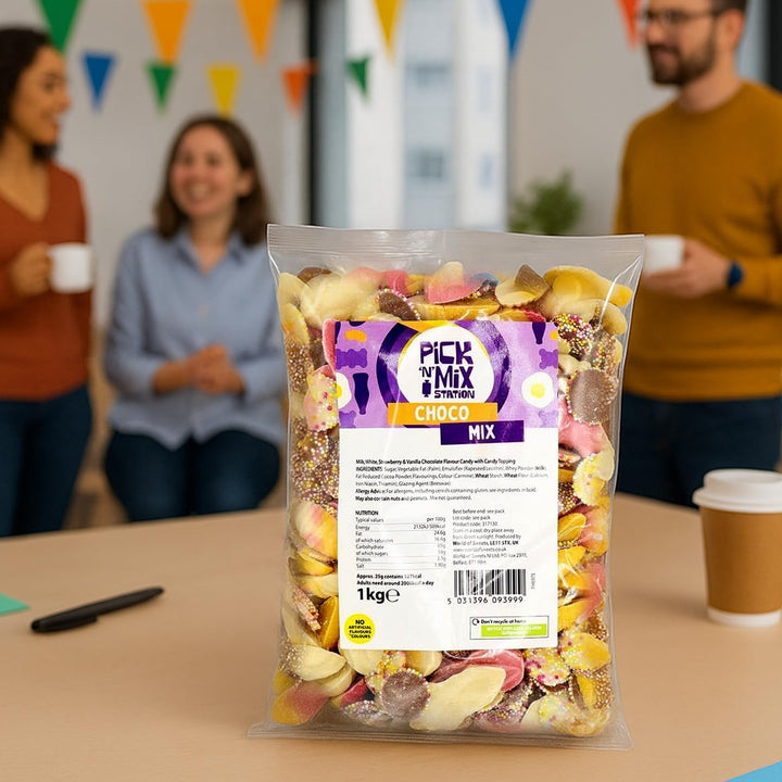 Bonds of London Pick 'n' Mix Station Choco Mix, 1kg Retro Chewy Sweets