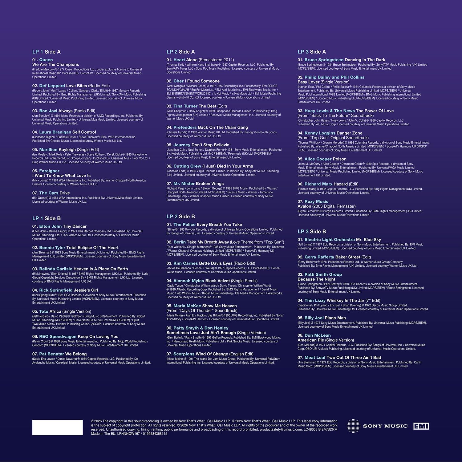Various Artists - NOW That’s What I Call Soft Rock & Power Pop Anthems [3LP Box Set] 3