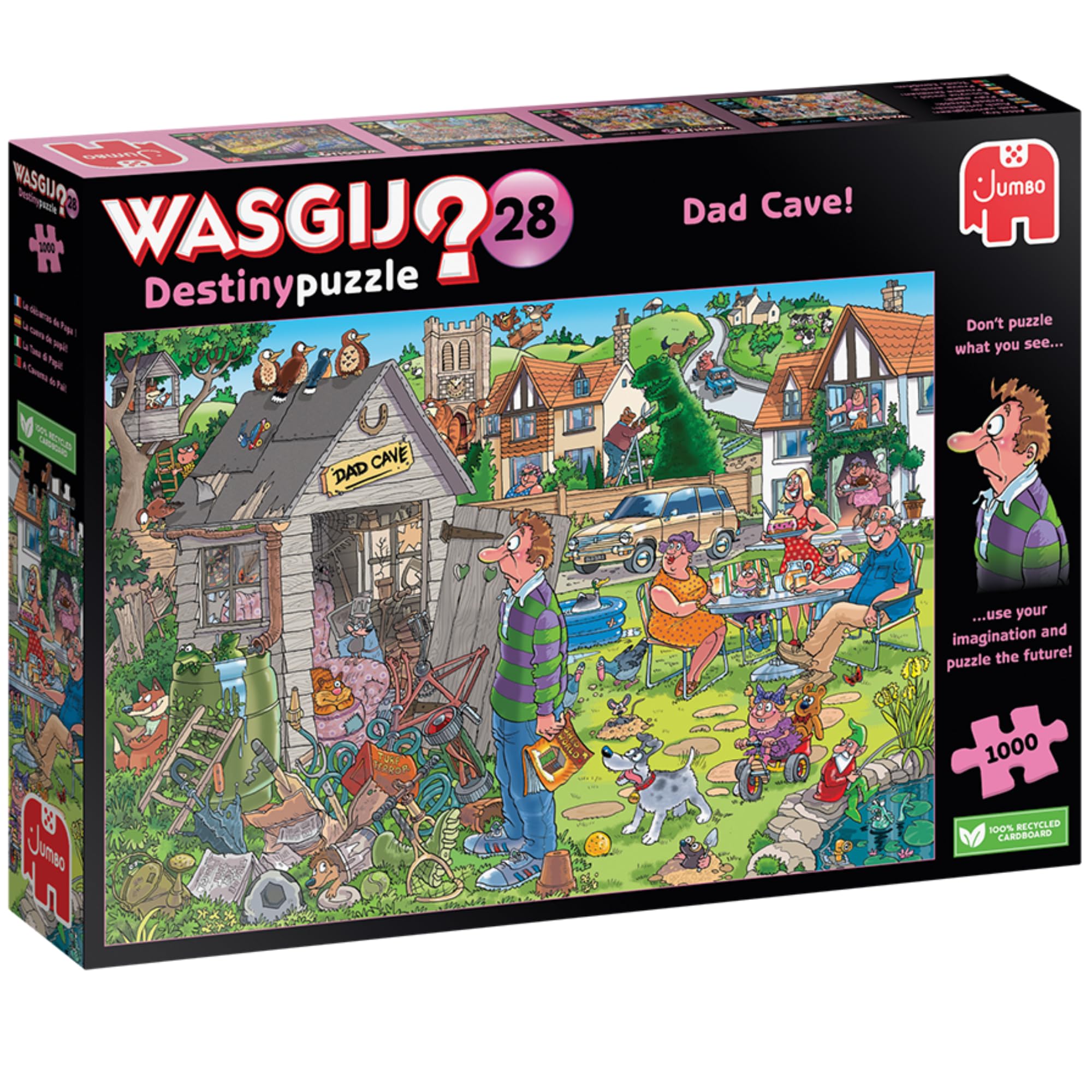 Wasgij Destiny 28: Dad Cave - 1000 Piece Puzzle for Adults 1