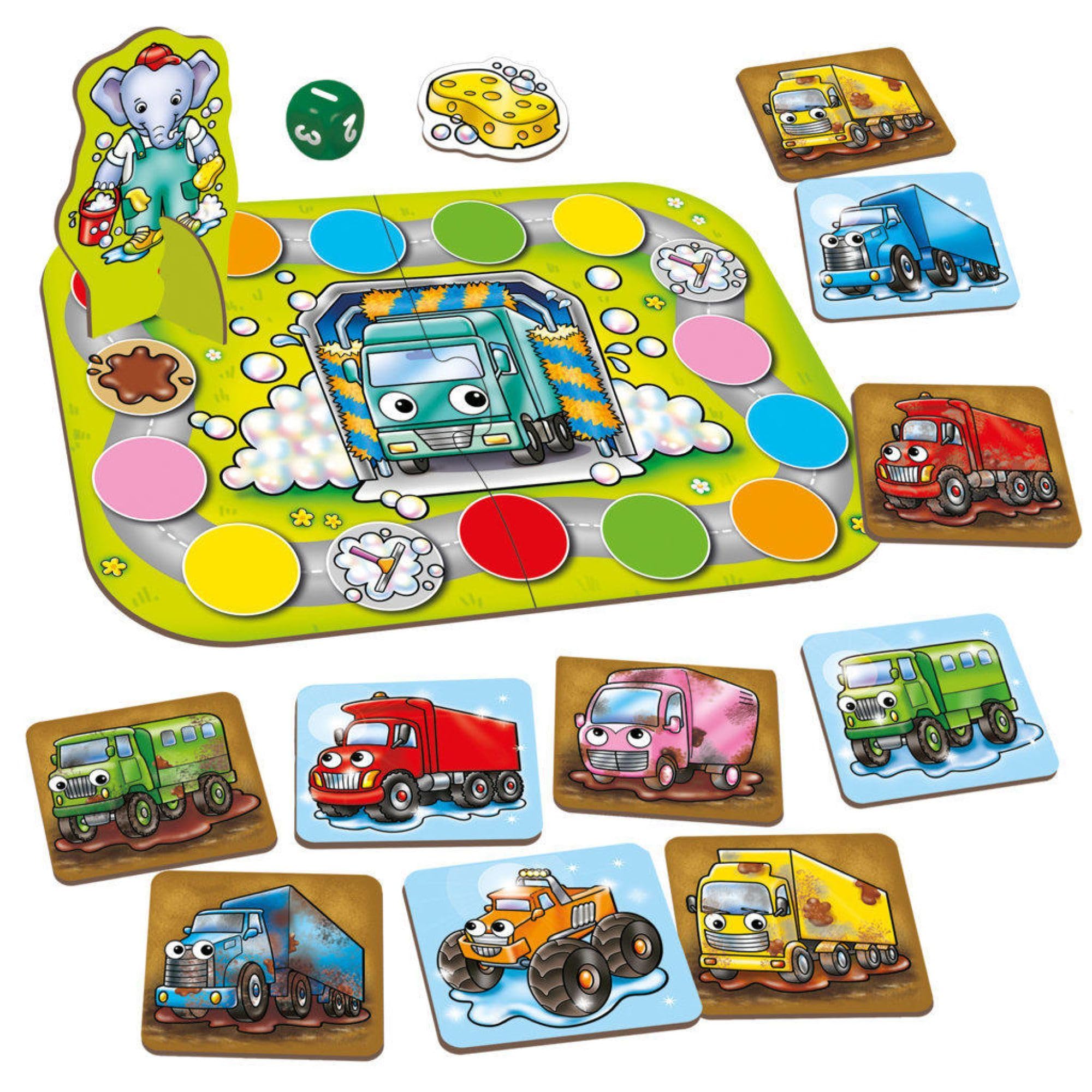 Orchard Toys Mucky Trucks Game - Colour Matching for Ages 3-6 | 2-4 Players 4