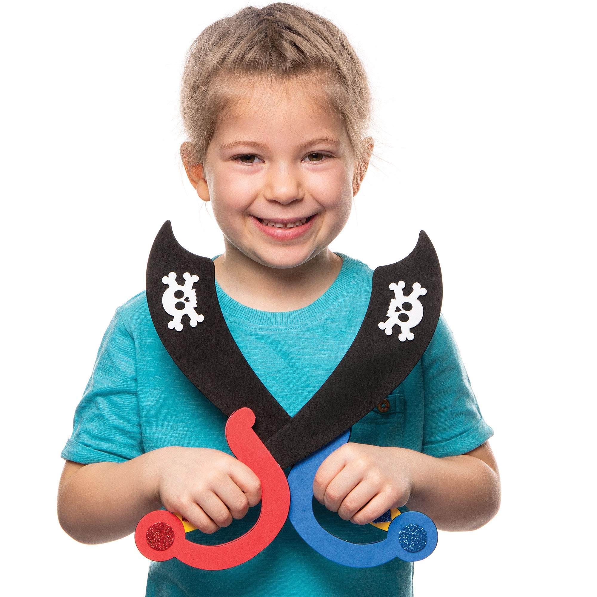 Baker Ross Pirate Sword Kits - Make Your Own Foam Swords | Pack of 4 | Ages 3+ 7
