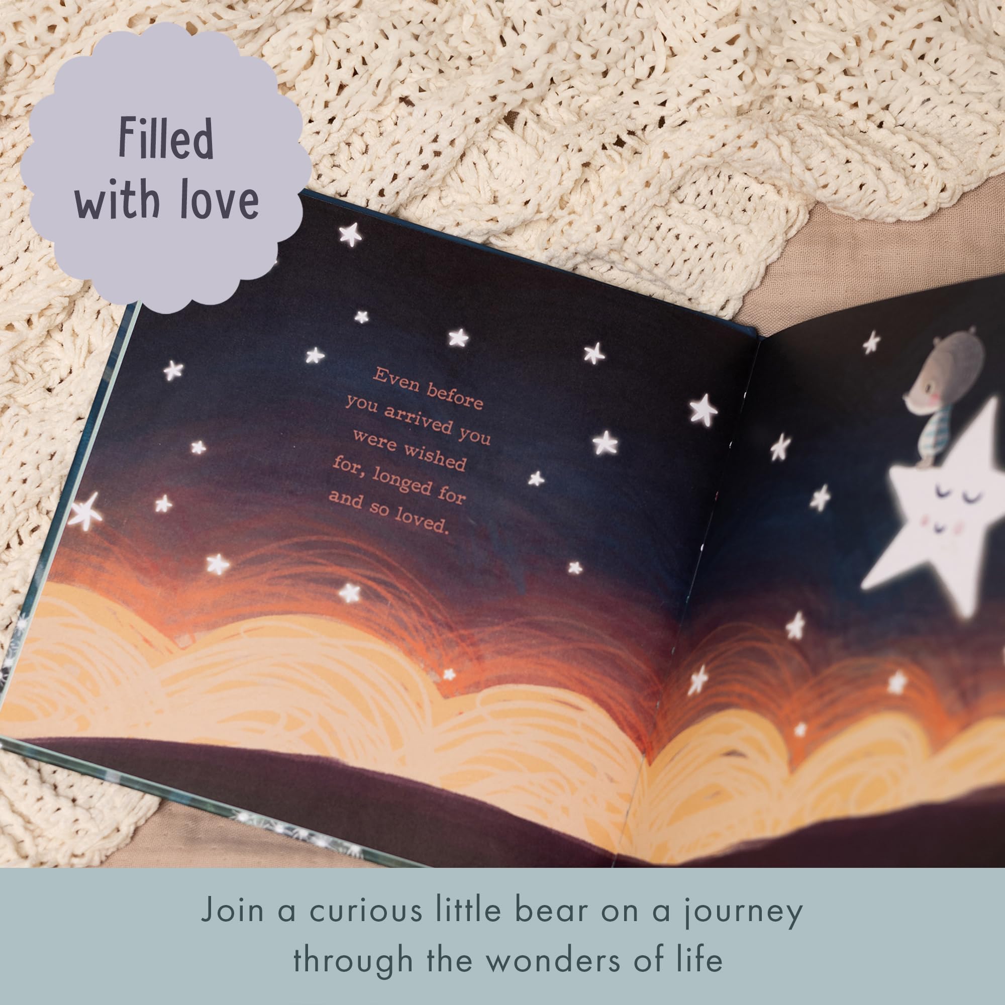 FROM YOU TO ME The World Waited For You - New Baby Gift Keepsake Book | Hardcover | Picture Book 3