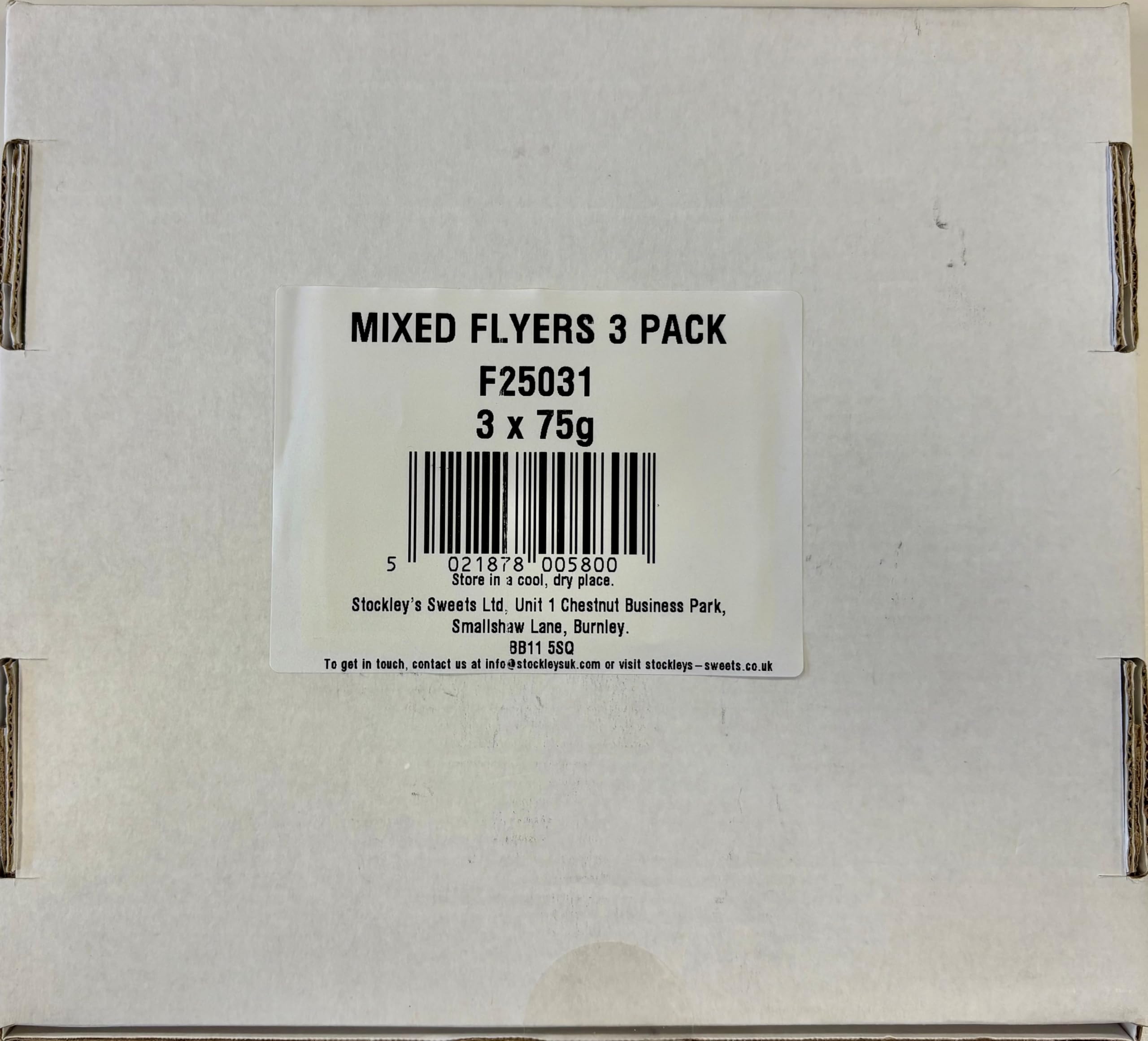 STOCKLEY'S SINCE 1918 Flyers Mixed Flavour Letterbox Pack – 3 x 75g | Original, Cherry & Apple/Raspberry 2