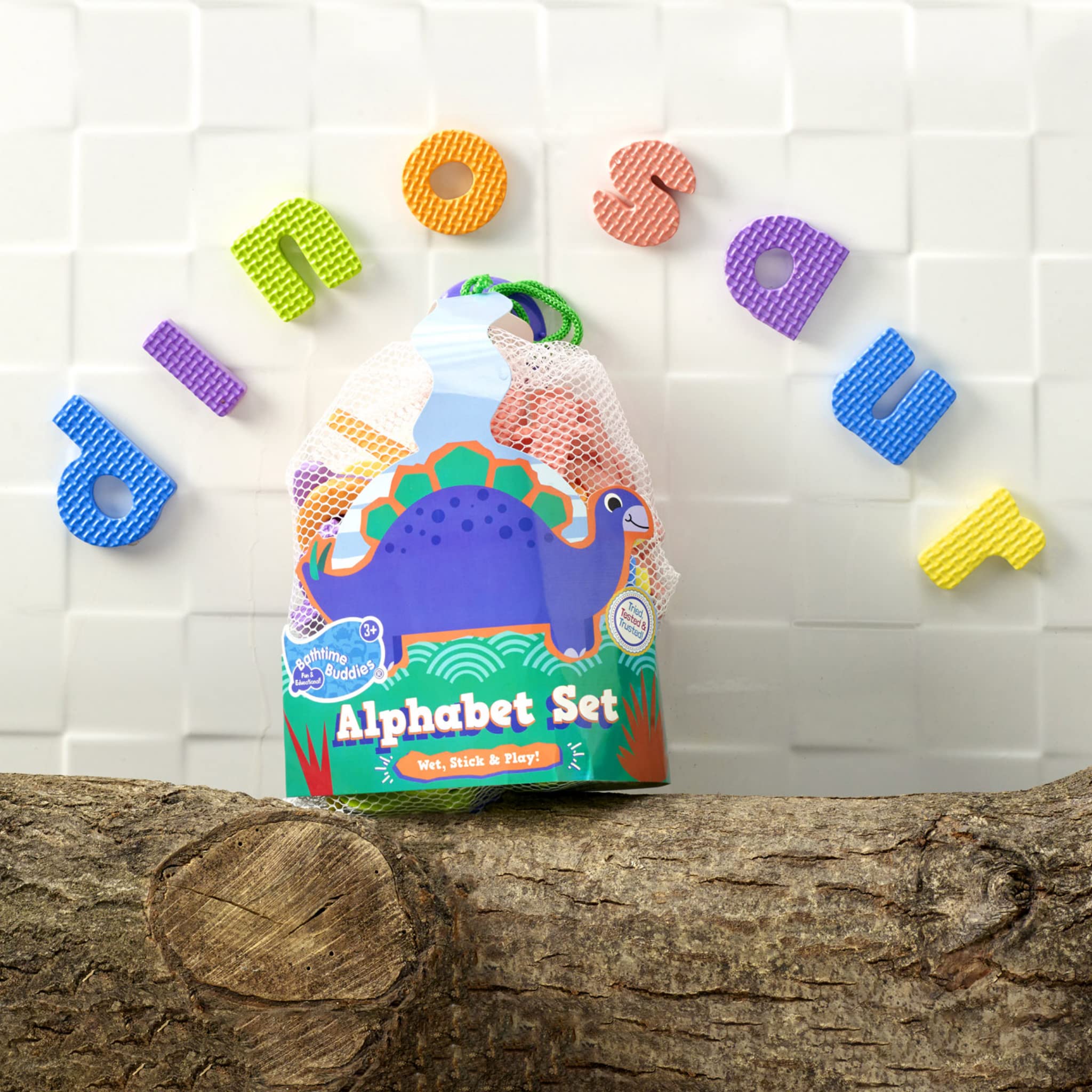 Bathtime Buddies Alphabet Set - Educational Foam Bath Letters for Kids 3+ 6