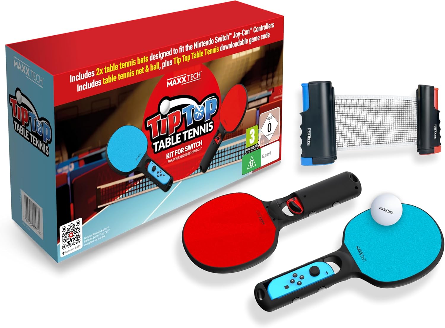 Tip Top Table Tennis - Nintendo Switch Kit with Bats & Net 1