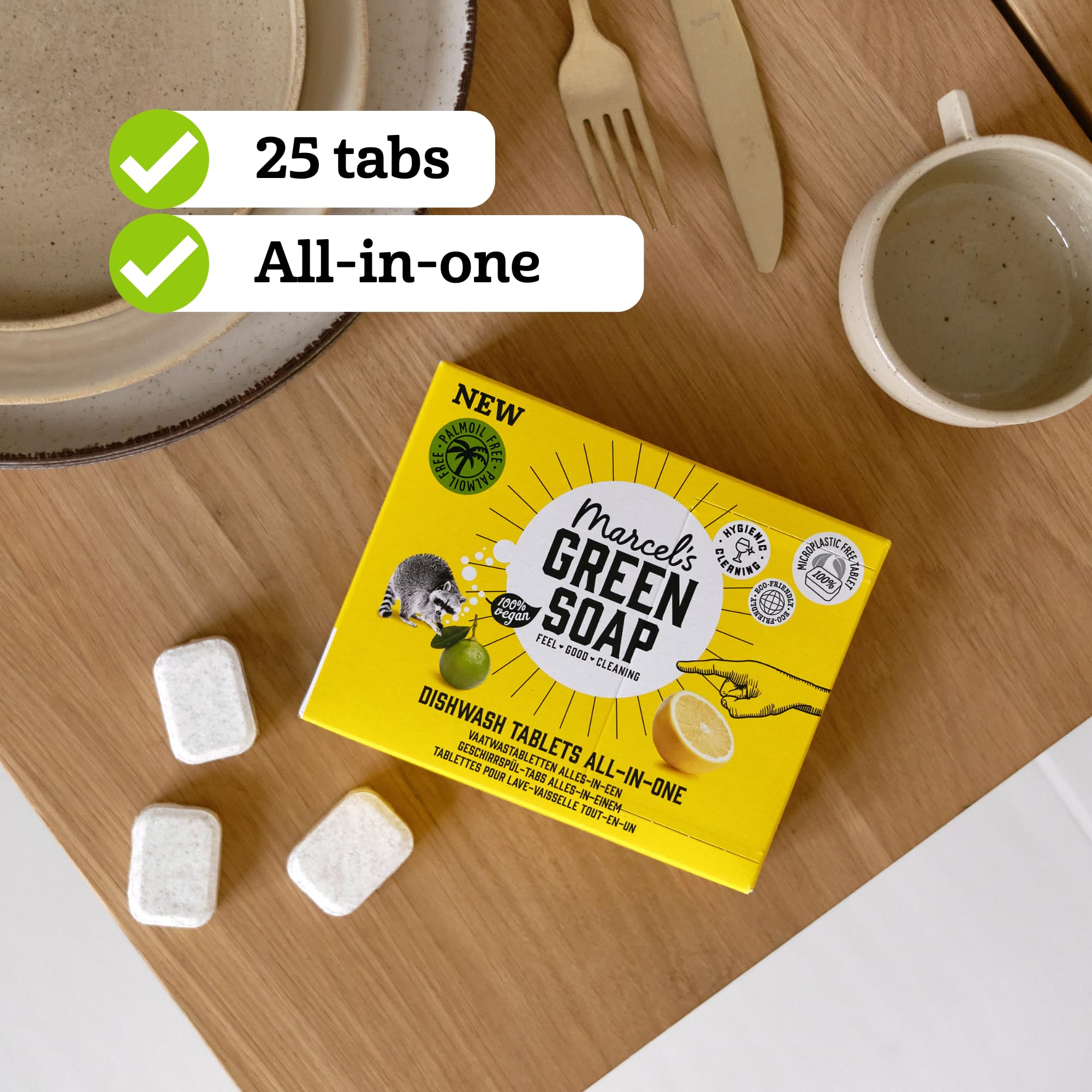 Marcel's Green Soap - Dishwasher Tablets All-in-One - 25 Pack 6