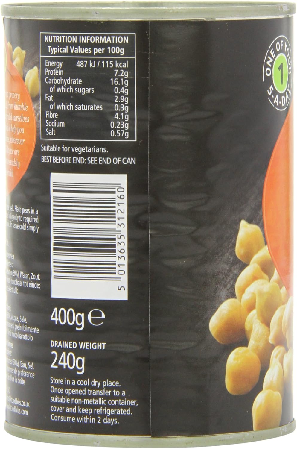 KTC - Chick Peas in Salted Water 400g 6