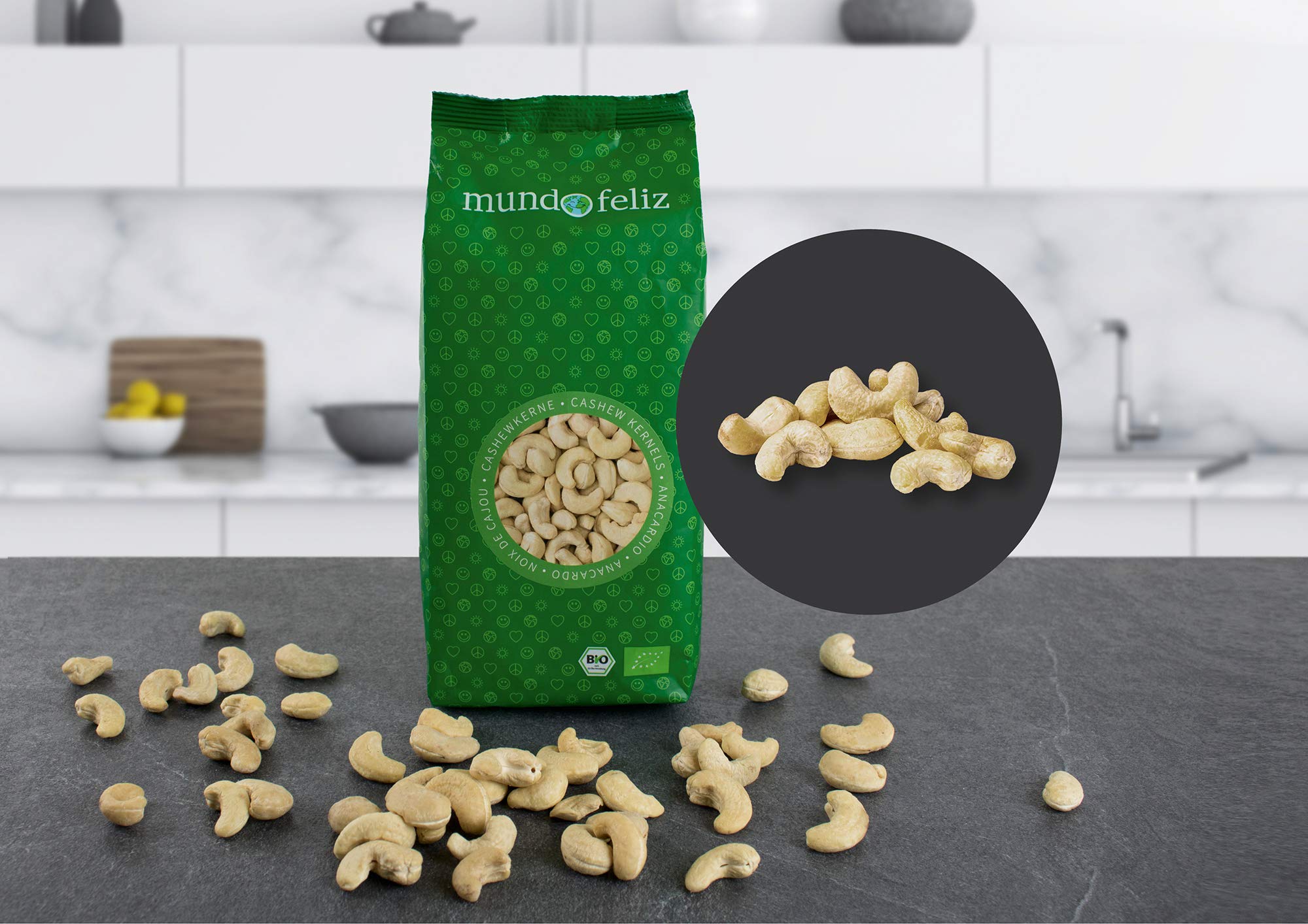 Mundo Feliz Organic Whole Cashews 2 x 500 g 6