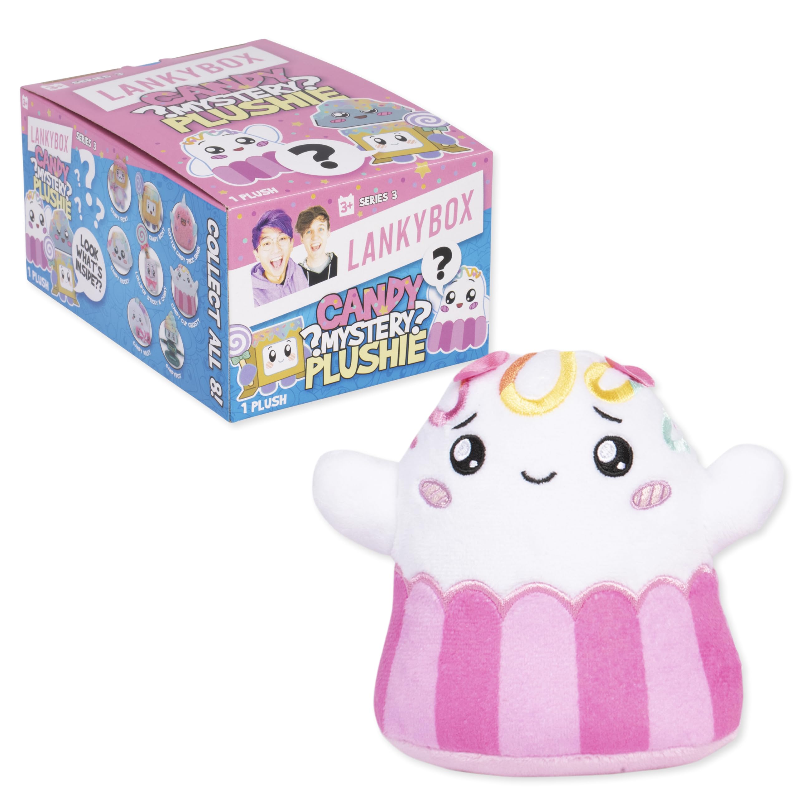 LankyBox Mystery Plush - Candy Collection Blind Box Mini Plush | Collectible | Ages 3+ | Polyester
