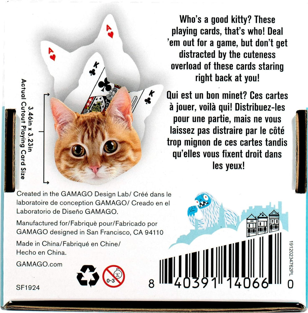 Kitten-Shaped Playing Cards | 52 Card Deck + 2 Jokers