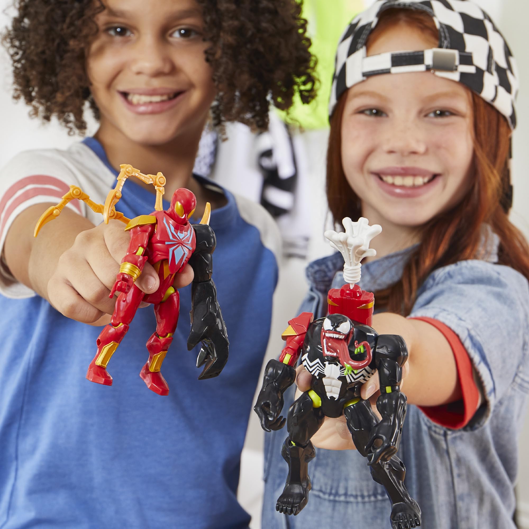 SPIDER-MAN MixMashers Iron Spider & Venom Mix-and-Match Action Figure 9