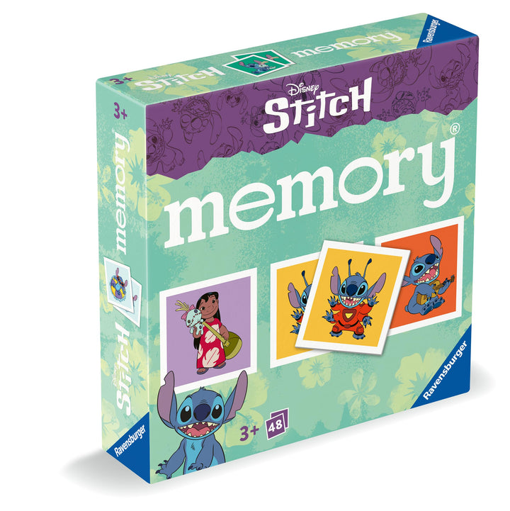 Ravensburger Disney Stitch Mini Memory Game - Card Matching Pair Game for Kids