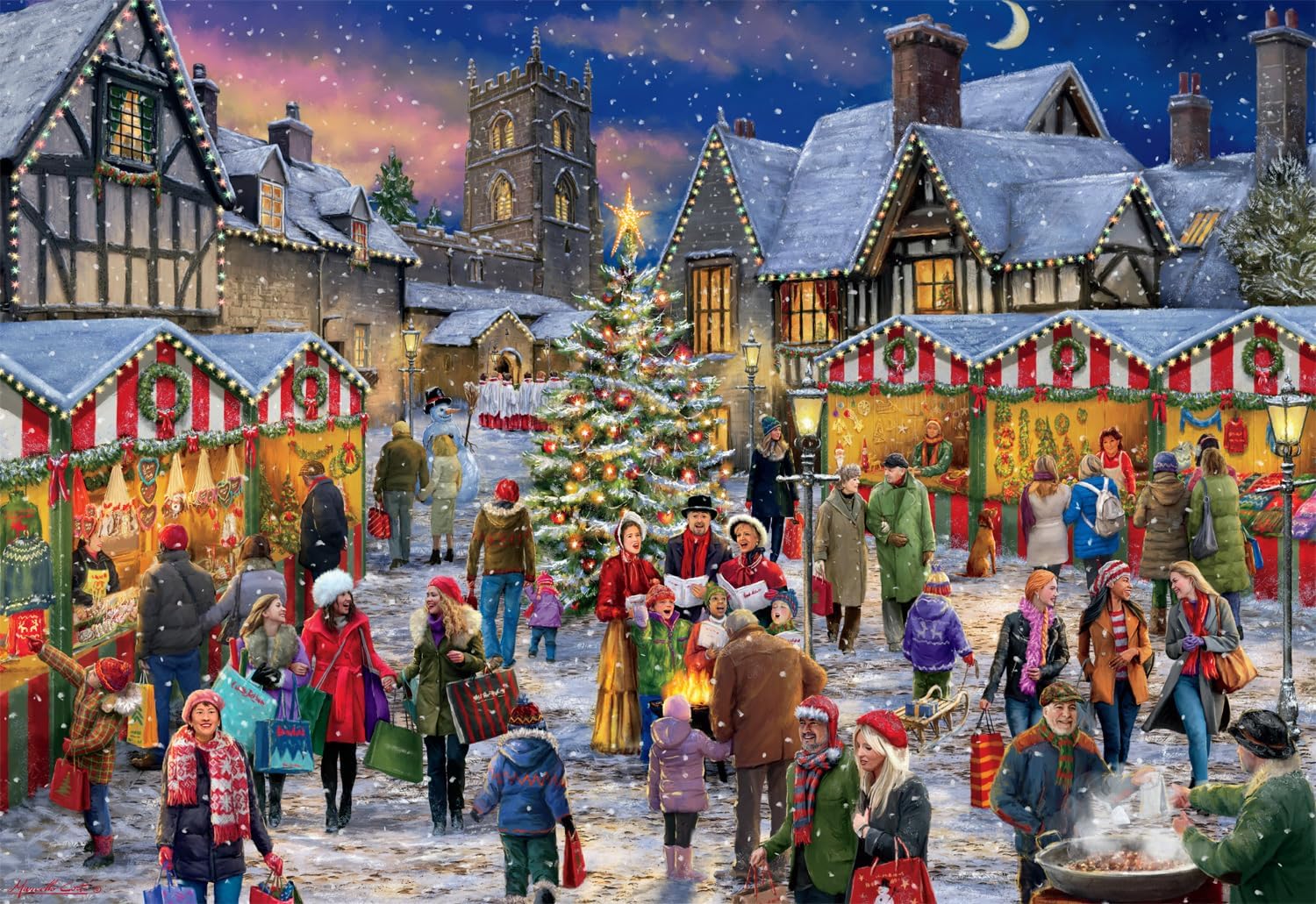 Buffalo Games - Winter Village Festival - 2000 Piece Jigsaw Puzzle 7