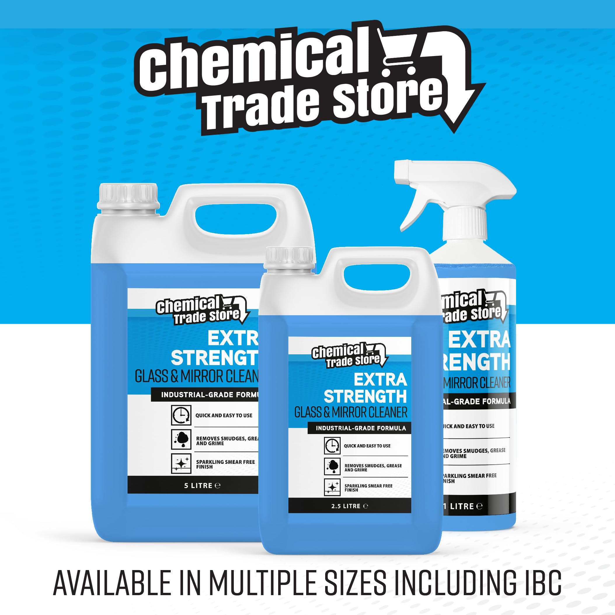 Chemical Trade Store Glass & Mirror Cleaner - 1L | Streak-Free | Unscented 5