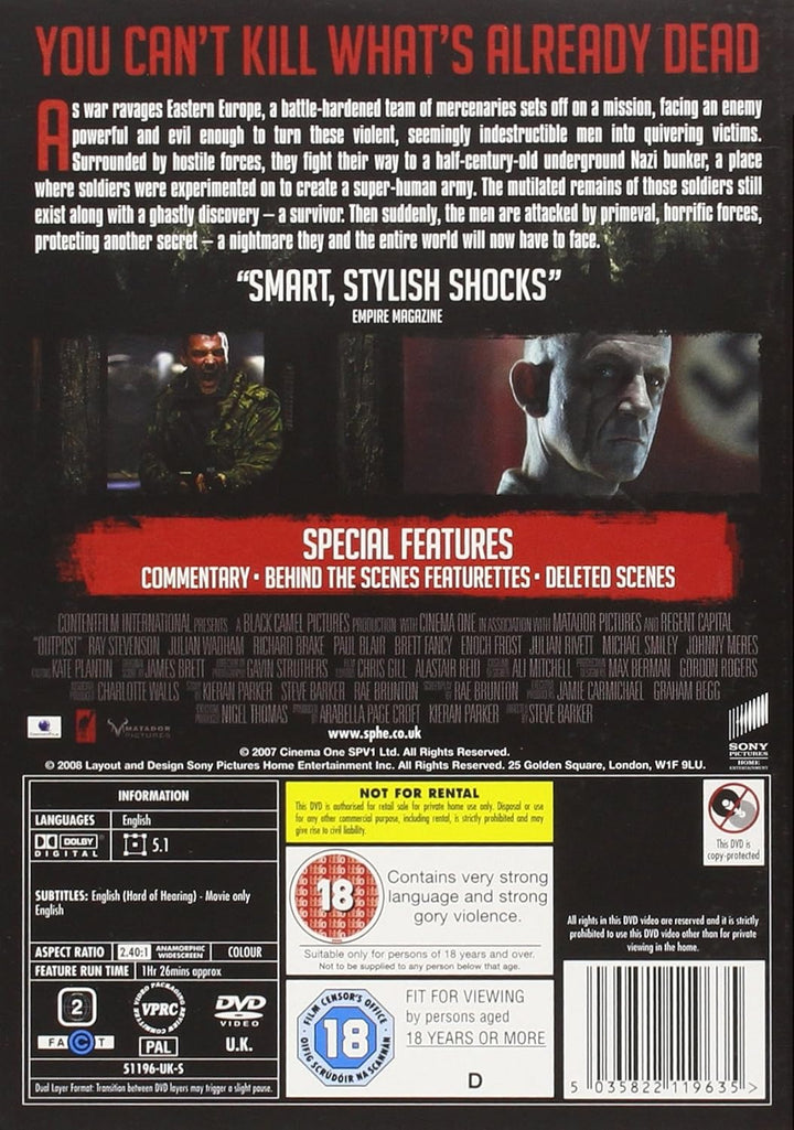 Outpost (2008) - DVD (Region 2)