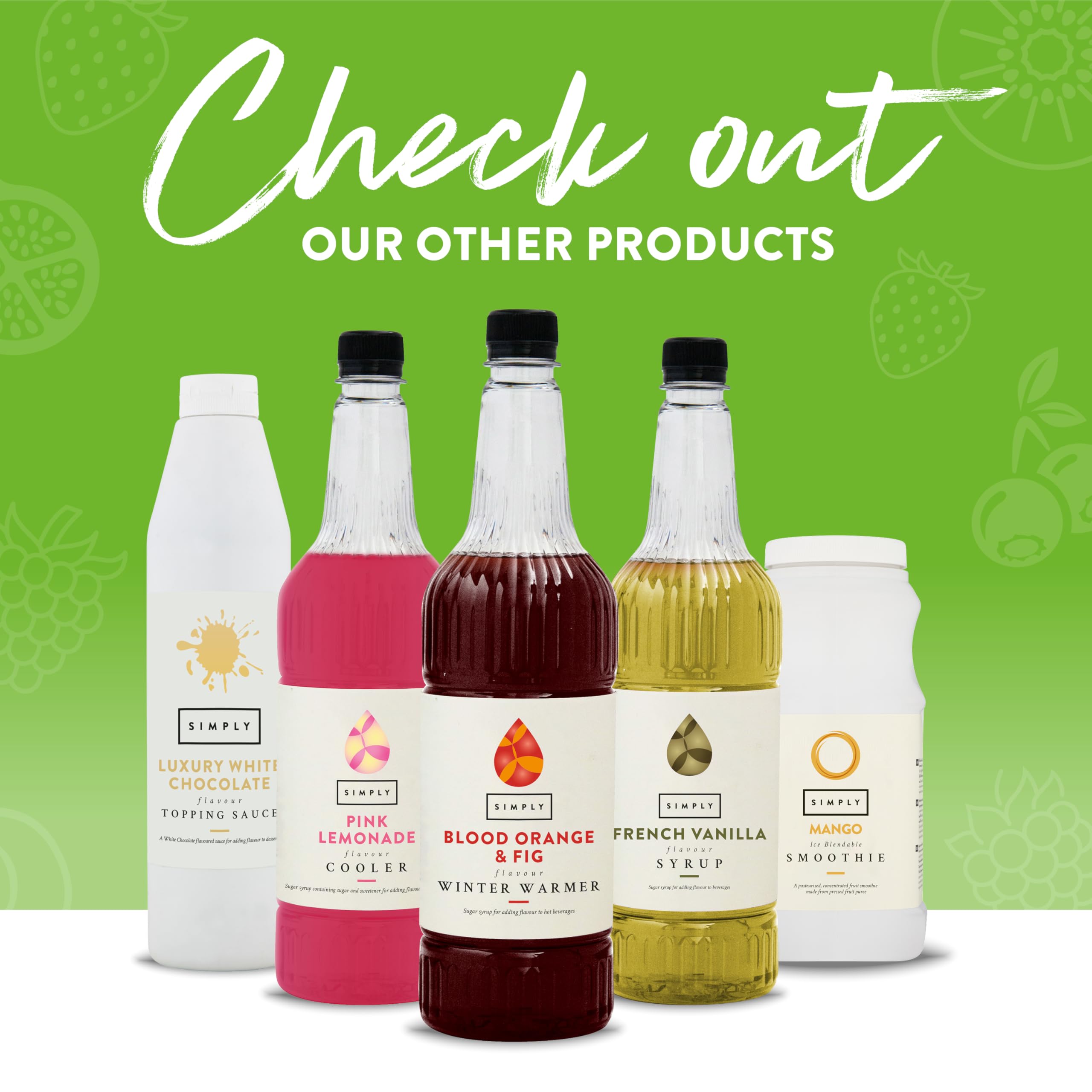 Simply Sugar Free Coffee Syrup Gift Set - 4 x 50ml Flavors 9