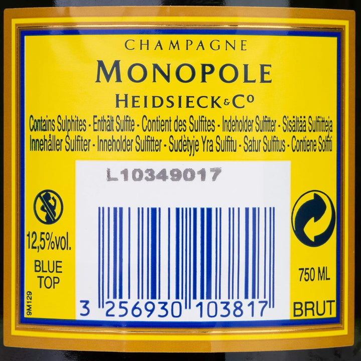 Heidsieck & Co Monopole - Blue Top Brut Champagne (75 cl)