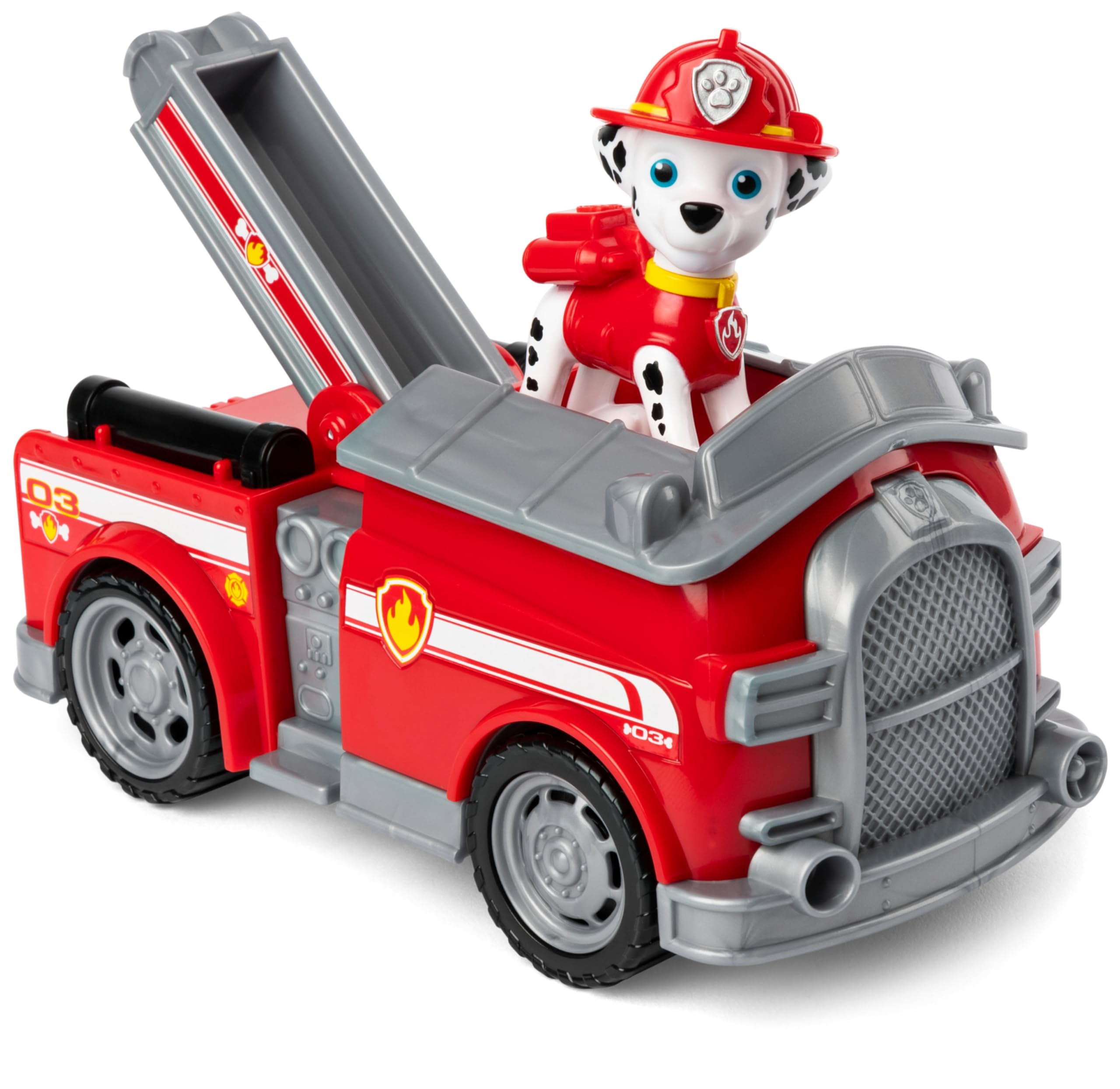 Paw Patrol Marshall's Fire Engine - Toy Vehicle with Collectible Action Figure for Kids 3+ 6