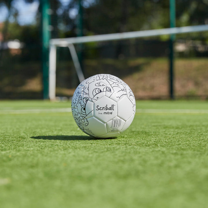 Mitre Scriball Zultz Personalisable Mini Football with Colouring Pens