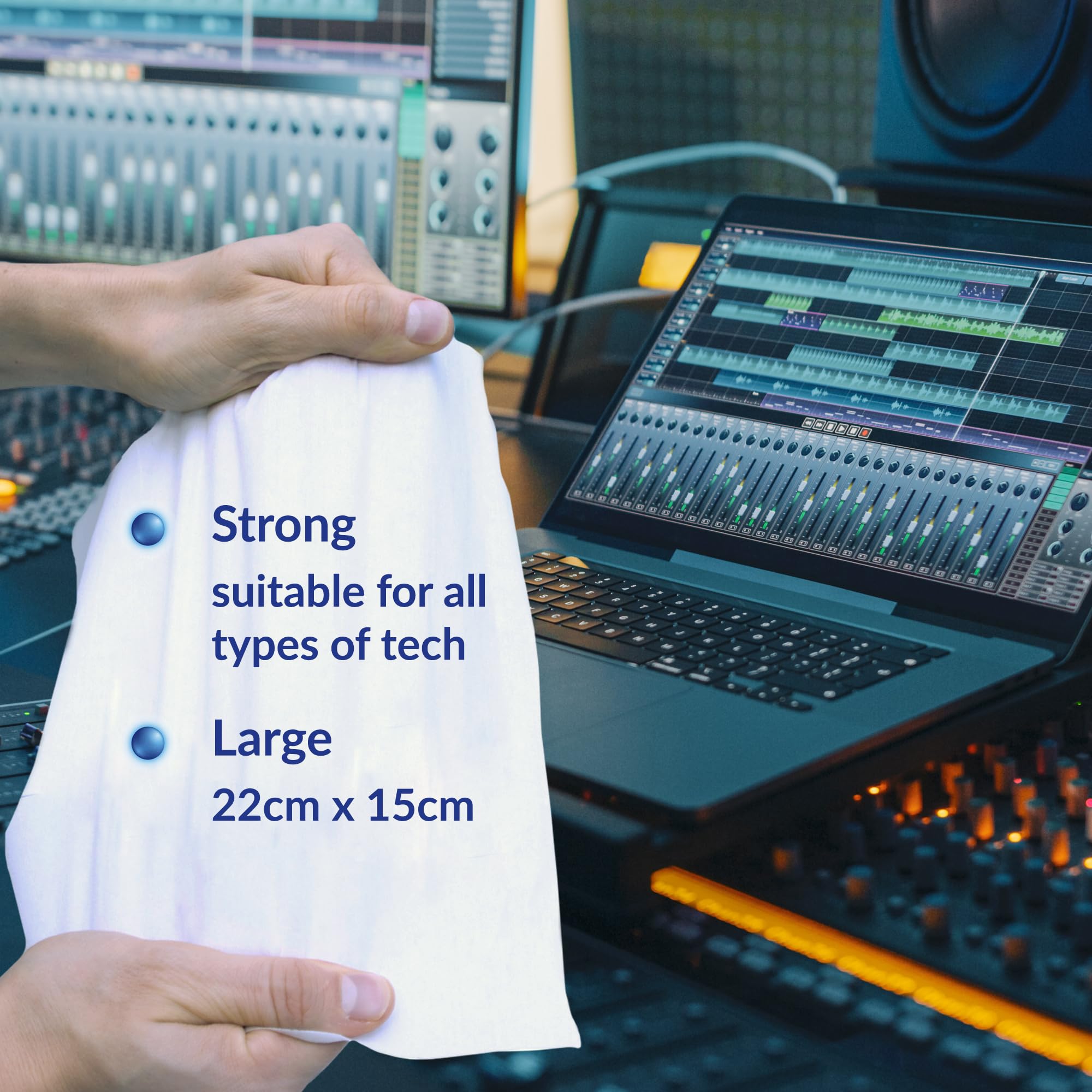 AF Tech Wipes - 3 Packs of 25 Pre-Moistened Wipes for Screens, Phones & Tablets 4