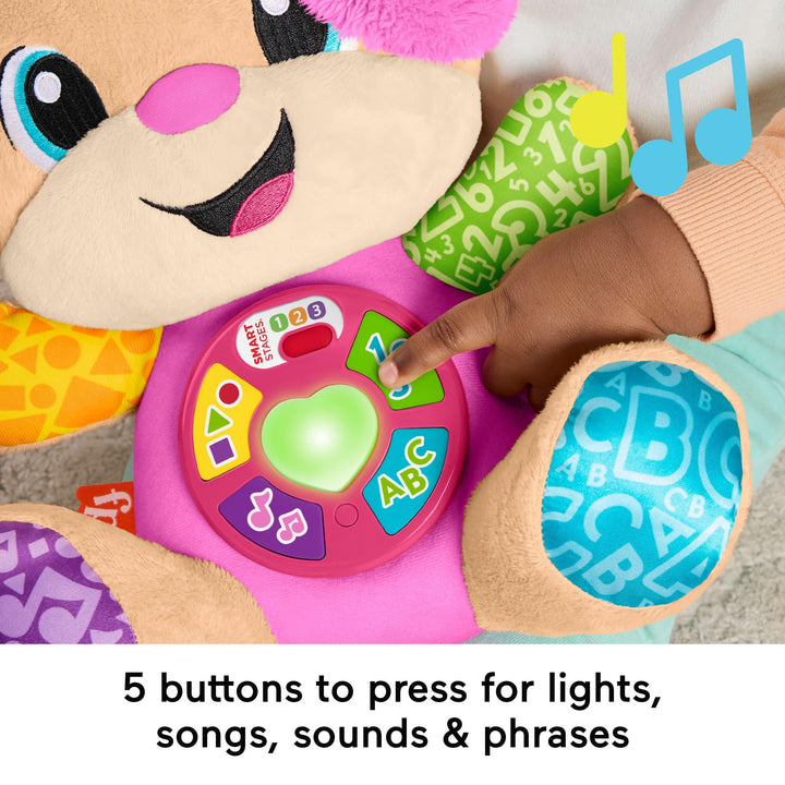 Fisher-Price Laugh & Learn Smart Stages Sis - Plush Musical Learning Toy for Babies 6M+