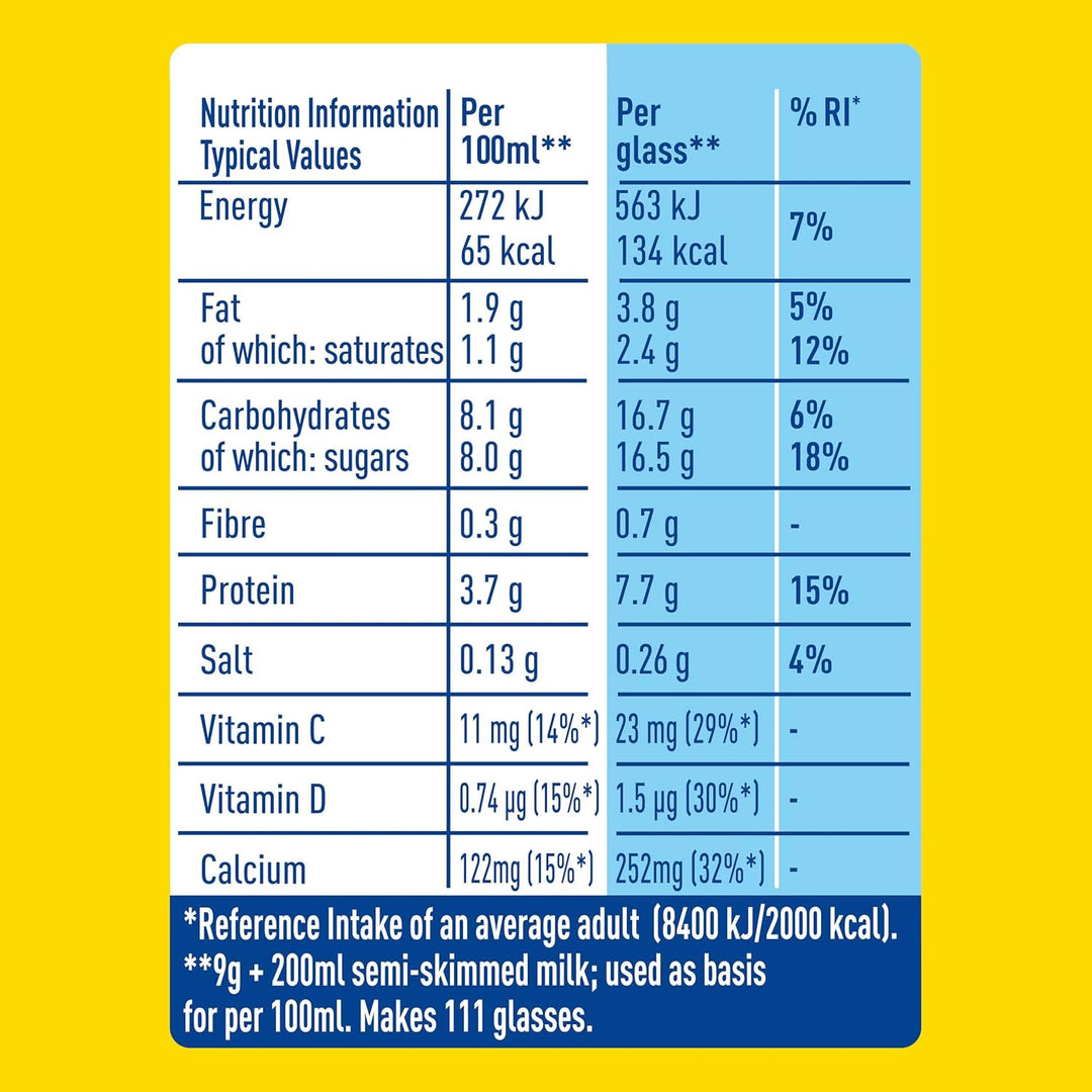 Nesquik - Chocolate Flavoured Milkshake Powder 1kg Tub