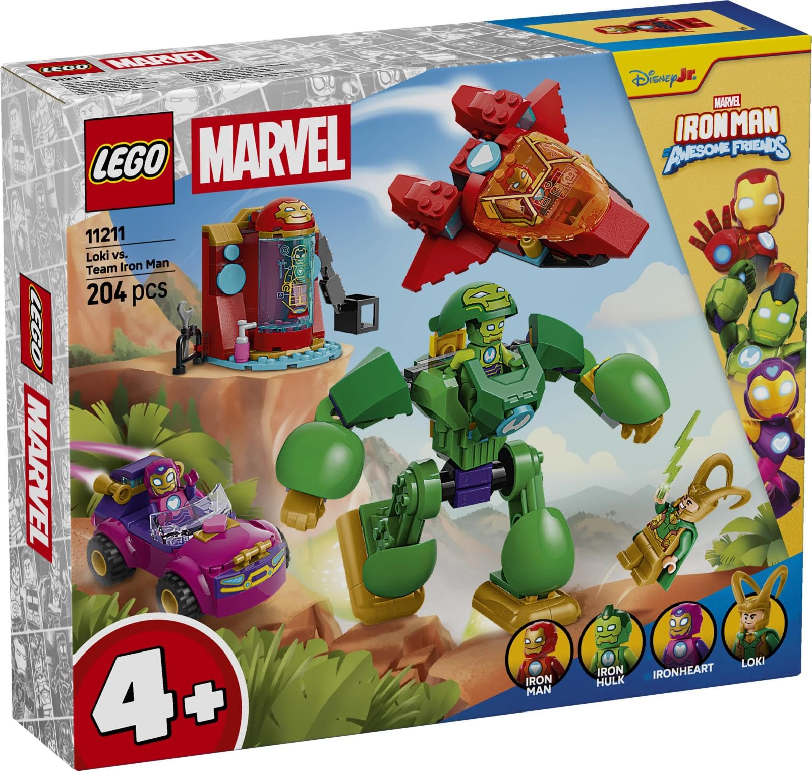 LEGO Marvel Loki vs. Team Iron Man Building Set - Ages 4+ | 4 Minifigures | Multicolor 6