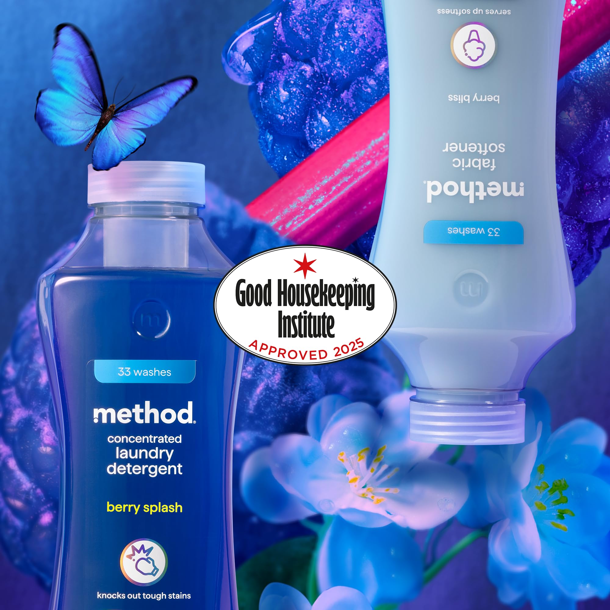 Method - Concentrated Laundry Detergent Liquid, Fresh Berry Scent, 990ml 7