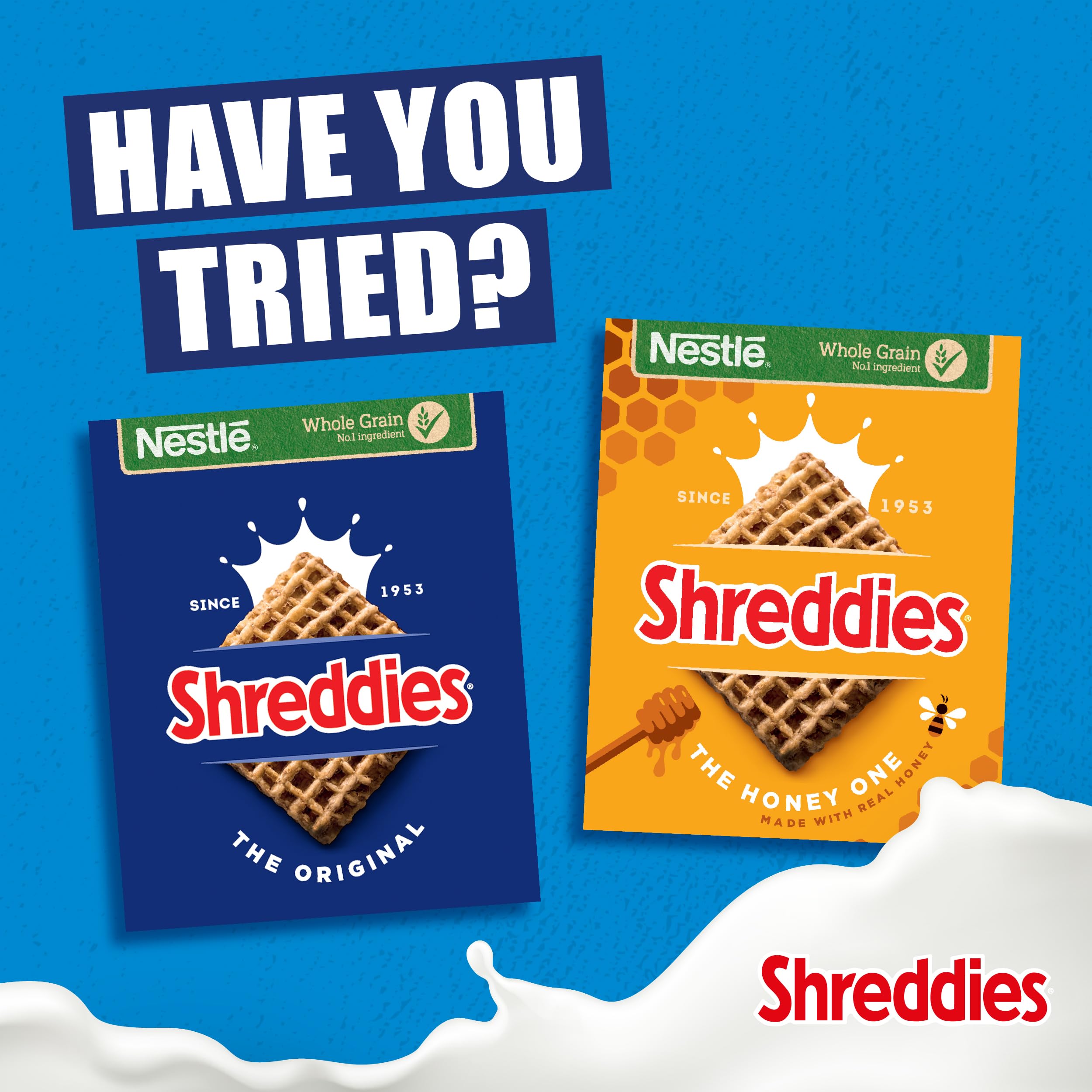 Nestlé Shreddies Original Wholegrain Wheat Bitesize Cereal - 600g | High Fibre | Fortified with Vitamins & Iron 5