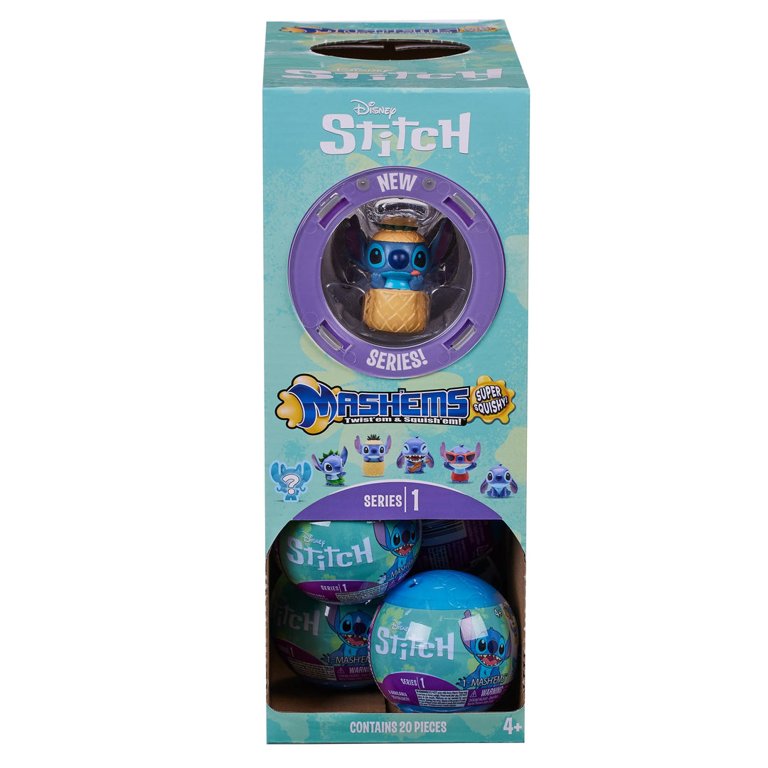 Mash"Ems Disney Stitch - Squishy Collectible Figures, 6 to Collect