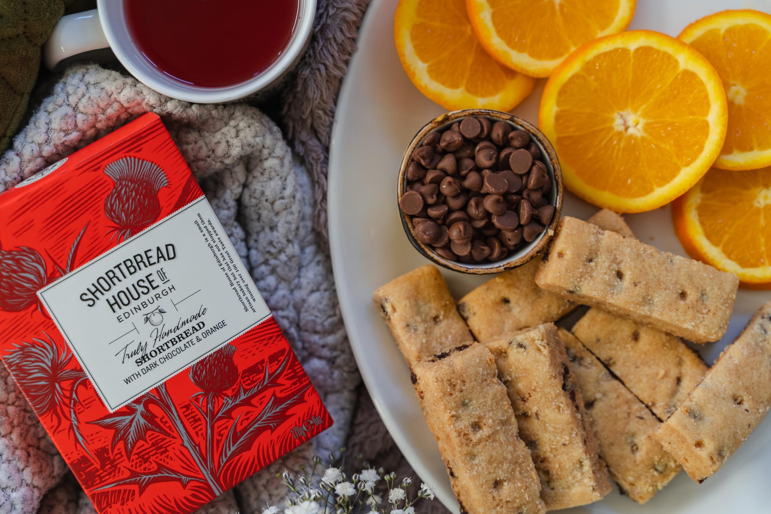 Shortbread House of Edinburgh Handmade Dark Chocolate Orange Shortbread Fingers 4