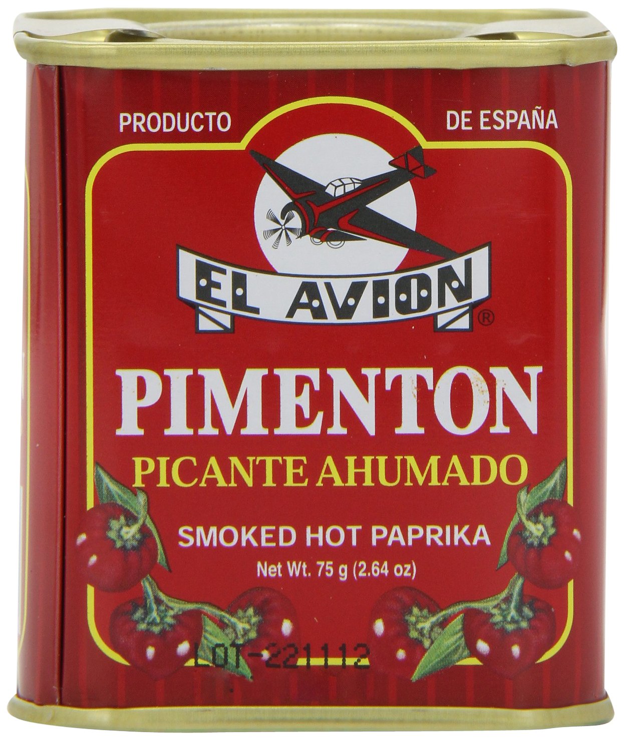 El Avion Smoked Hot Paprika - Pimenton Picante Ahumado | 75g Tin 1