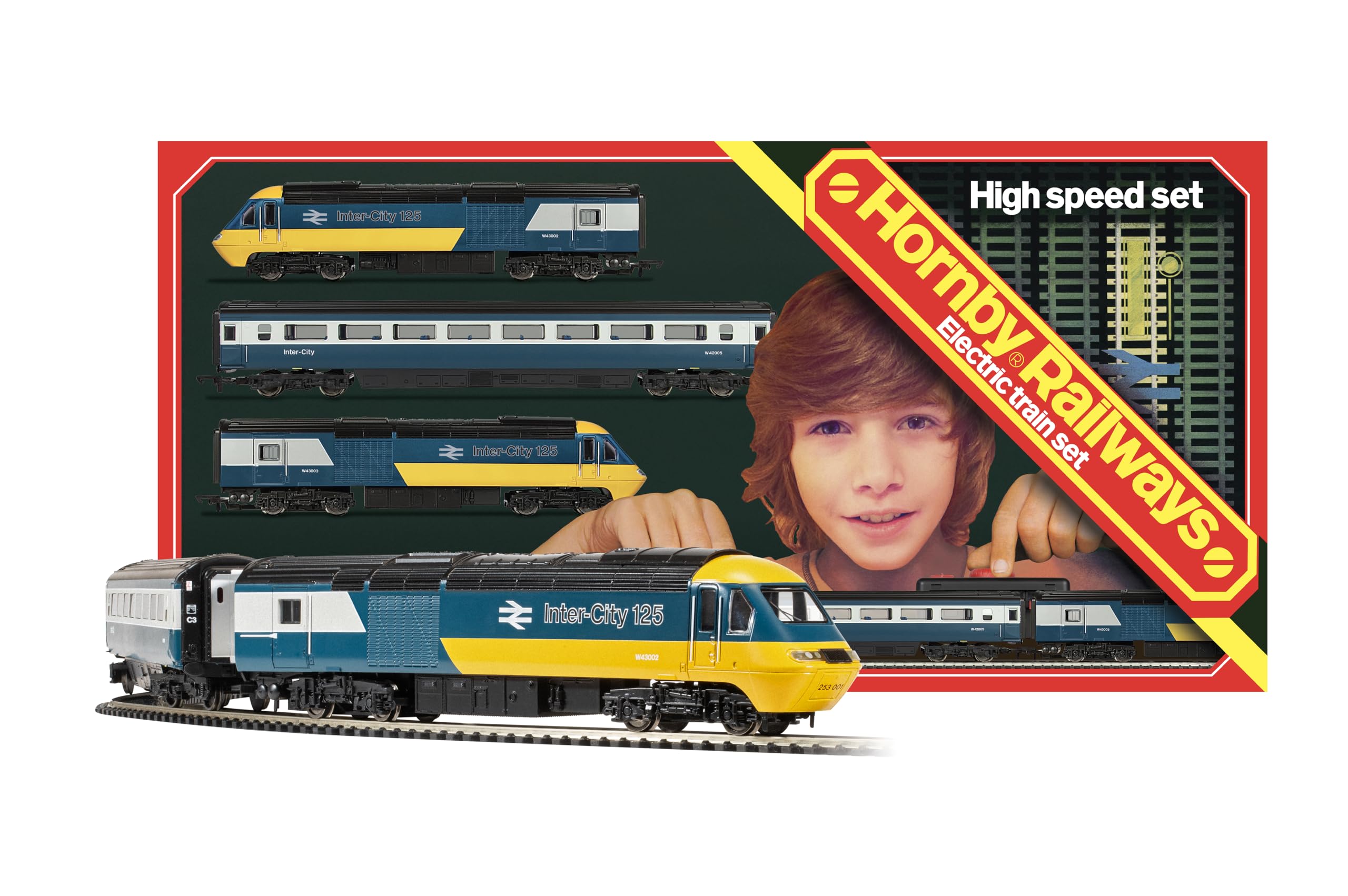 Hornby R1289M BR High Speed Retro Analogue Set OO Gauge Electric Train Set