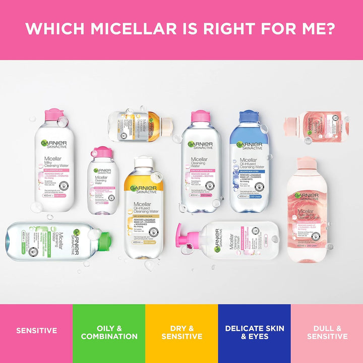 Garnier - Micellar Cleansing Water Gentle Face Cleanser & Makeup Remover (700ml)