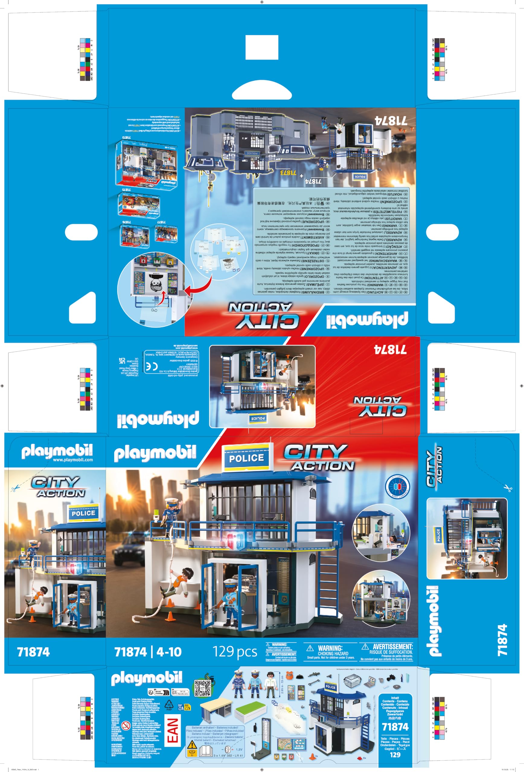 Playmobil Police Station with Investigation Room - Action Playset for Ages 4-10 6