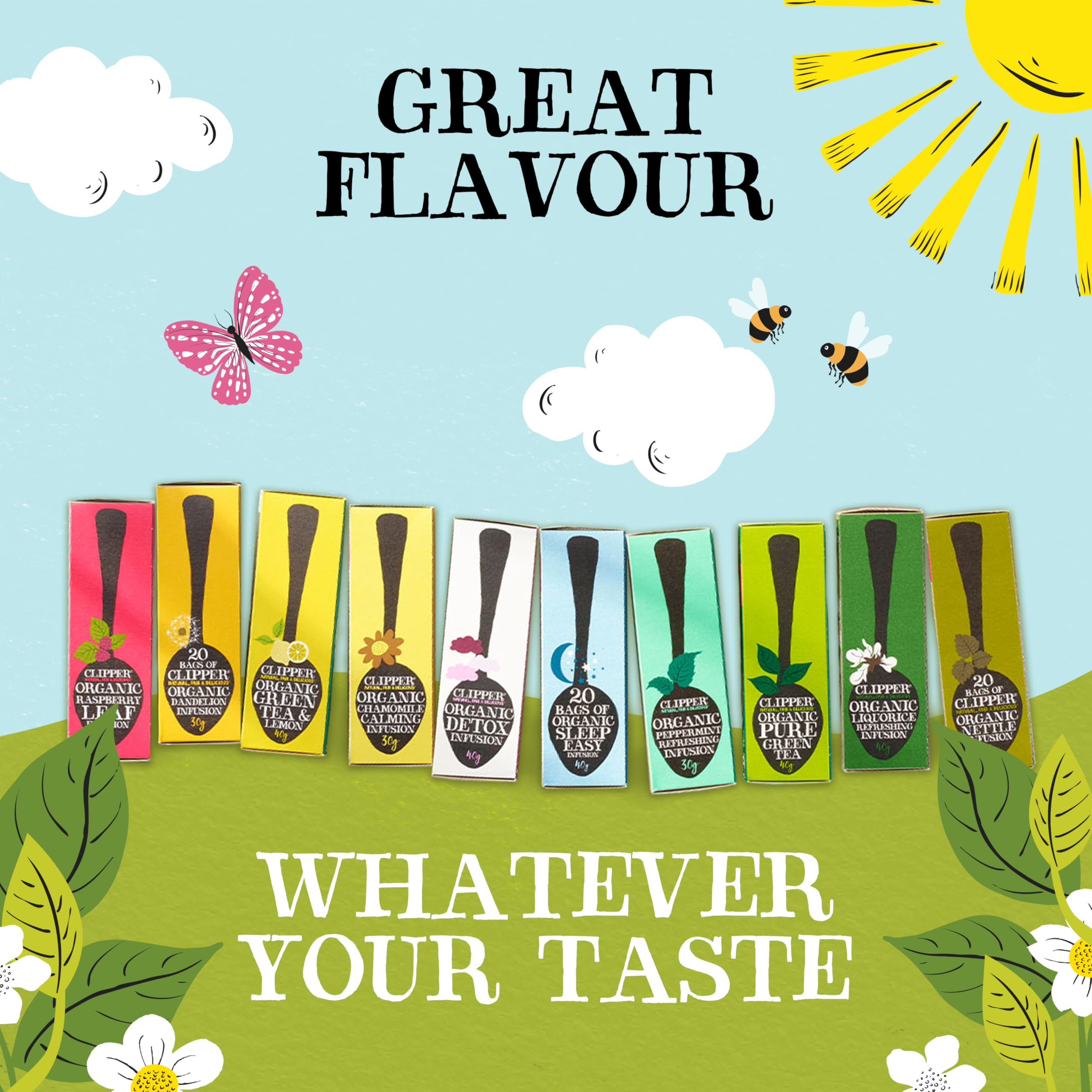 Clipper Organic Herbal & Green Tea Selection Gift Box - 45 Plastic-Free Tea Bags 7