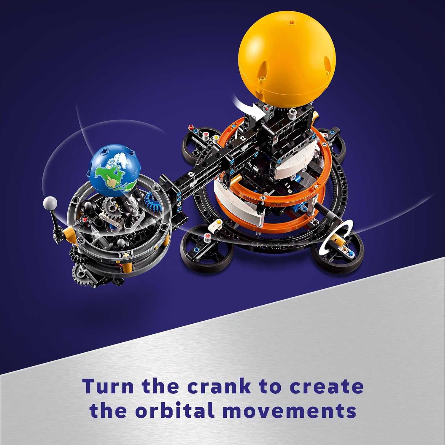 LEGO Technic Planet Earth and Moon in Orbit Building Set - Educational Space Model for Ages 10+ 6