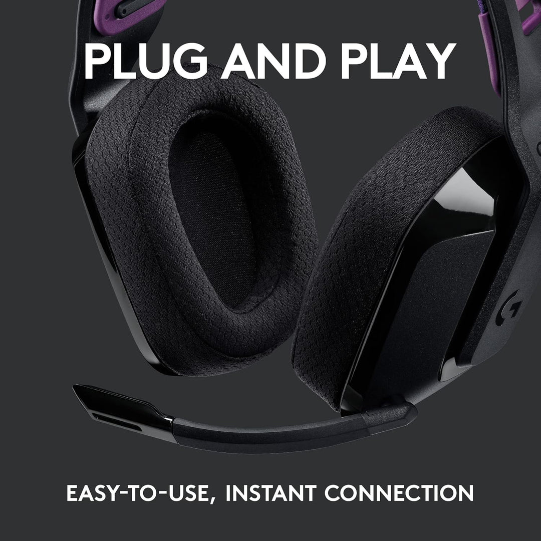 Logitech G G535 LIGHTSPEED Wireless Gaming Headset - 40mm Drivers, Lightweight 236g, USB Plug & Play for PC and PlayStation