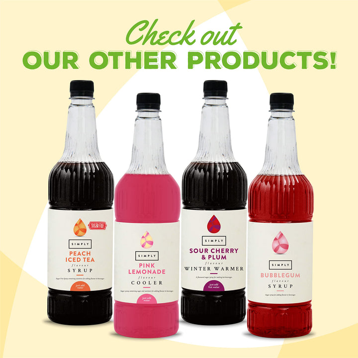 Simply - Sugar Free Caramel Syrup, Low Calorie Vegan & Nut Free Flavoured Syrup for Coffee, Cocktails & Baking (1 Litre)
