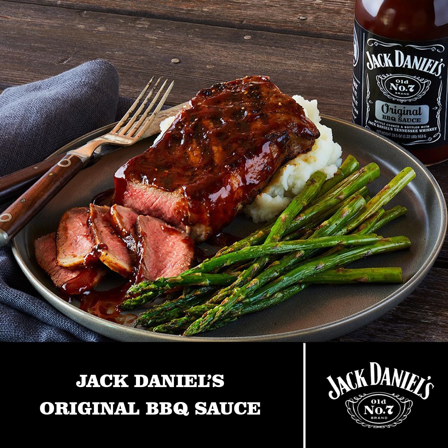 Jack Daniel's Original BBQ Sauce - Gluten Free Marinade for Ribs & Burgers | 280g Bottle 4