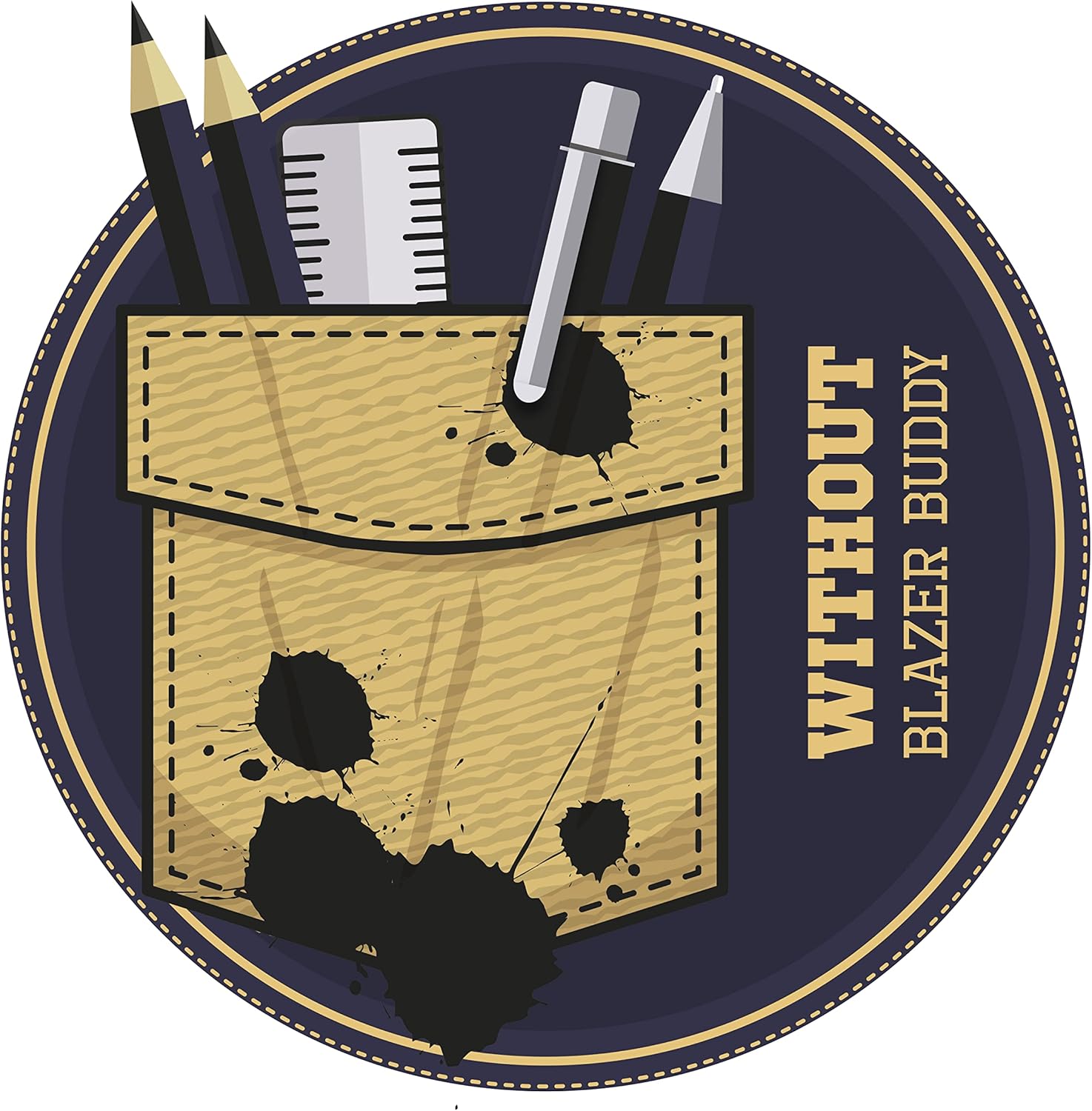 Helix Oxford Blazer Buddy Compact Clear Pencil Case Stationery Set 5