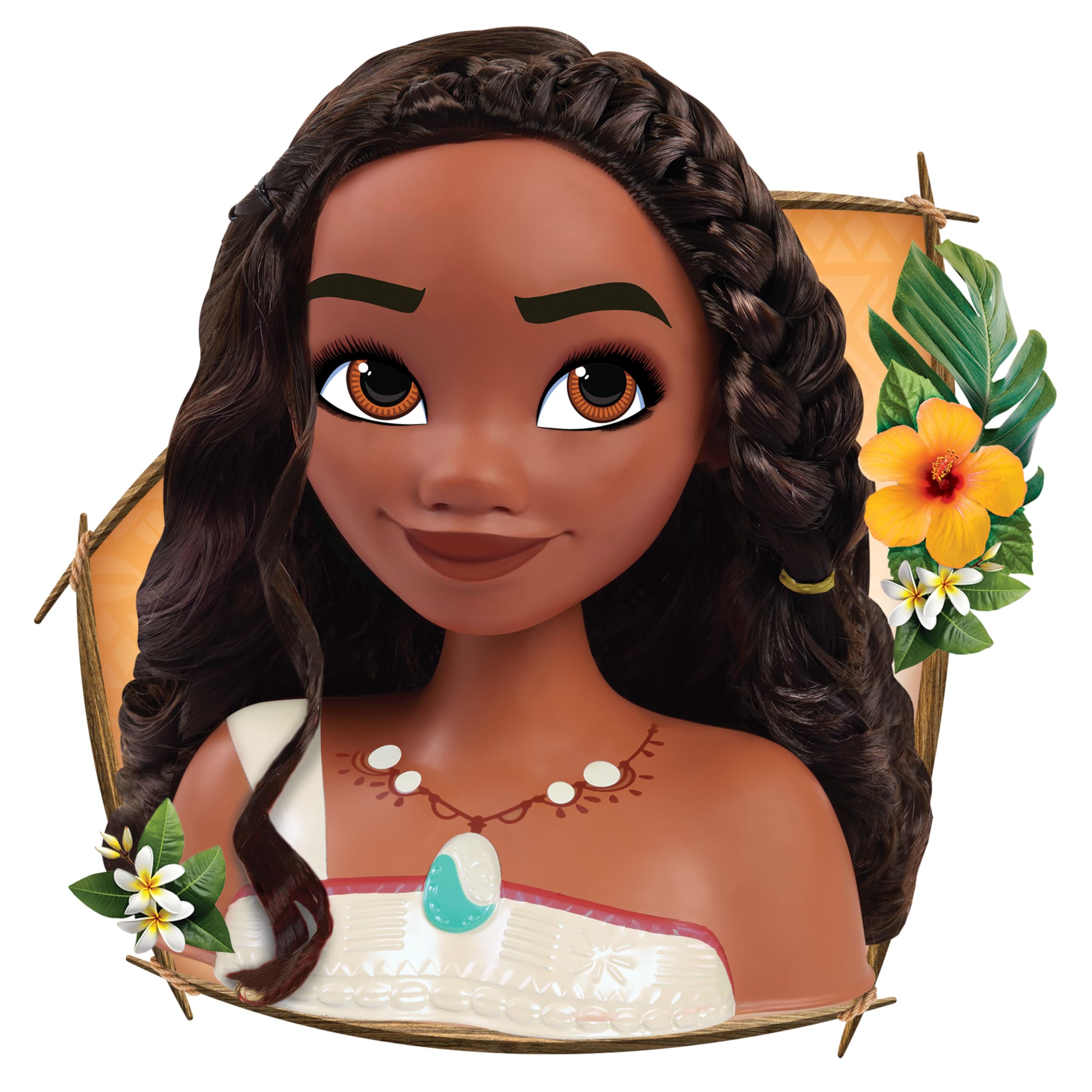 Just Play Disney Princess Moana 2 Styling Head with 7-Piece Hair Accessory Set 5