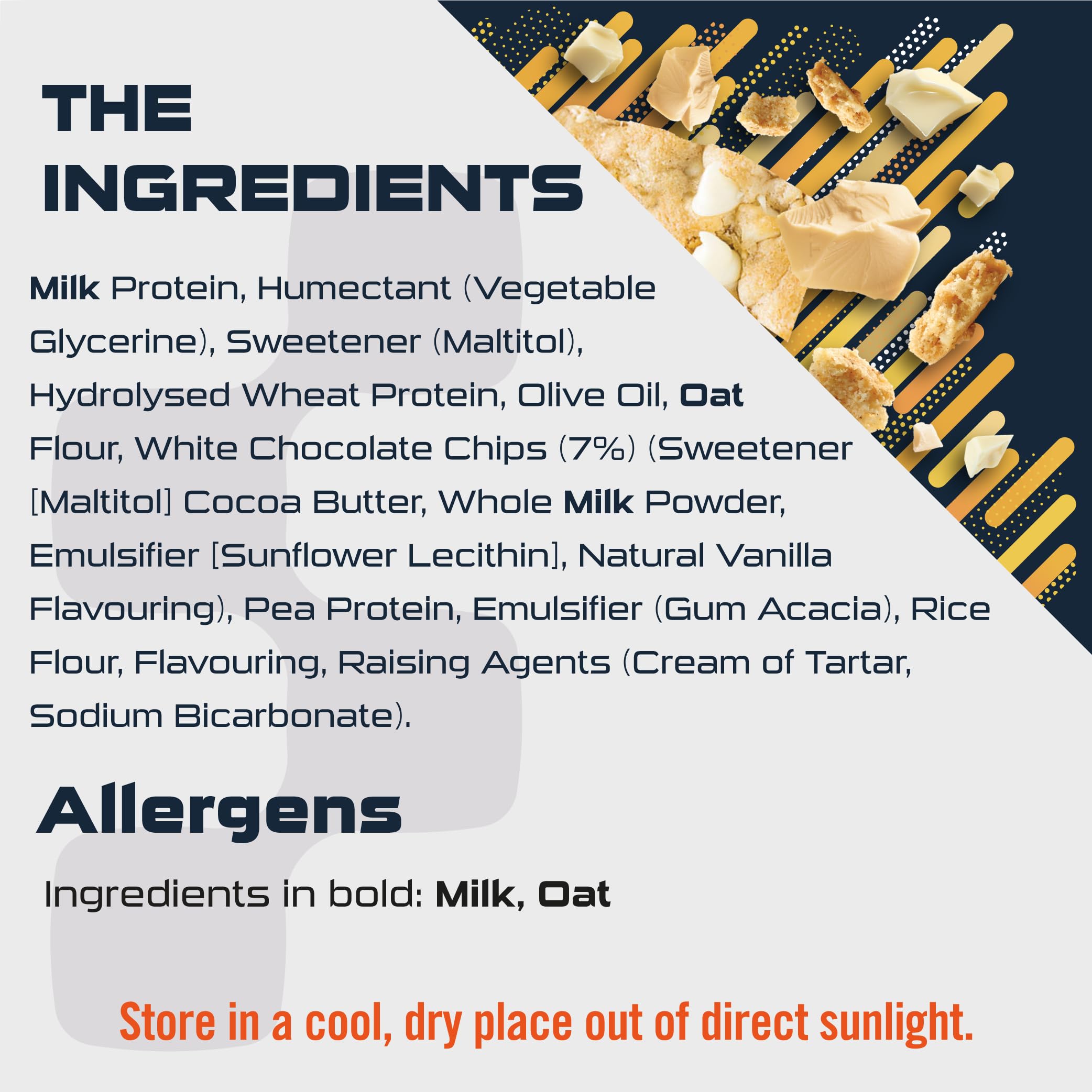 SCI-MX Protein White Chocolate Chip Blondie Box - 12 x 65g High Protein Snack 8