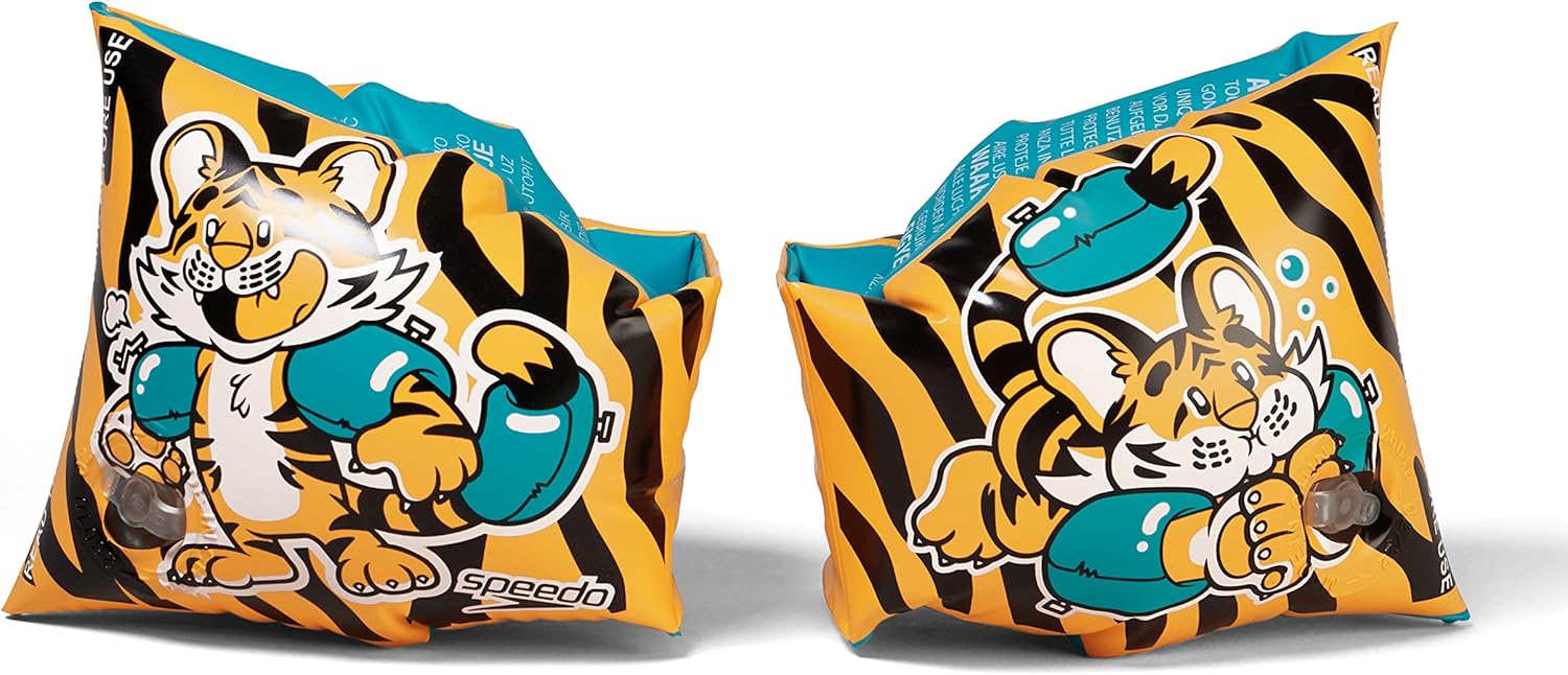 Aanadi the Bengali Tiger Cub Printed Armbands - Orange 5