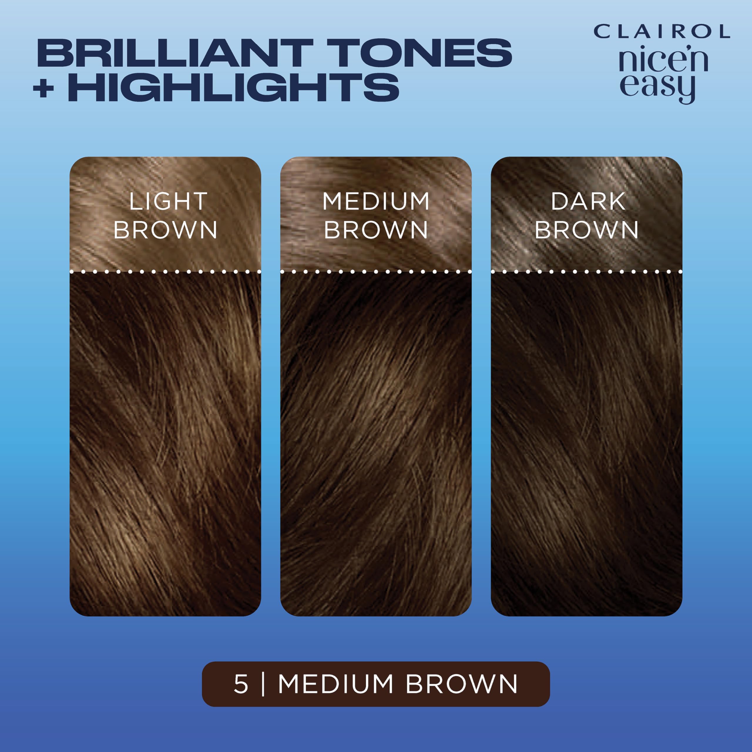 Clairol Nice'N Easy Crème Permanent Hair Dye - 5 Medium Brown 8