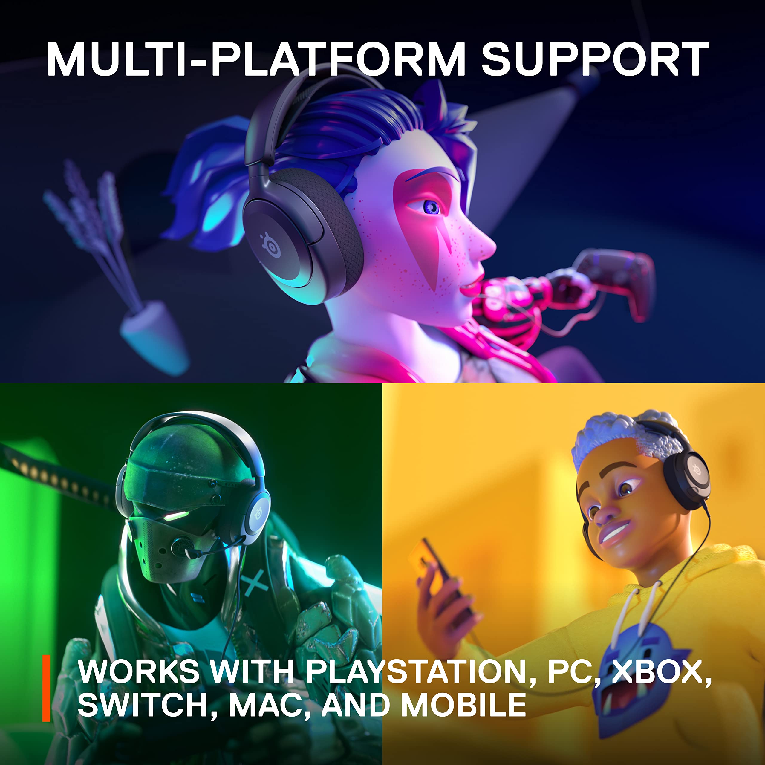 SteelSeries Arctis Nova 1P Gaming Headset - Hi-Fi Driver | Multi-Platform Support | Noise-Cancelling Mic 9